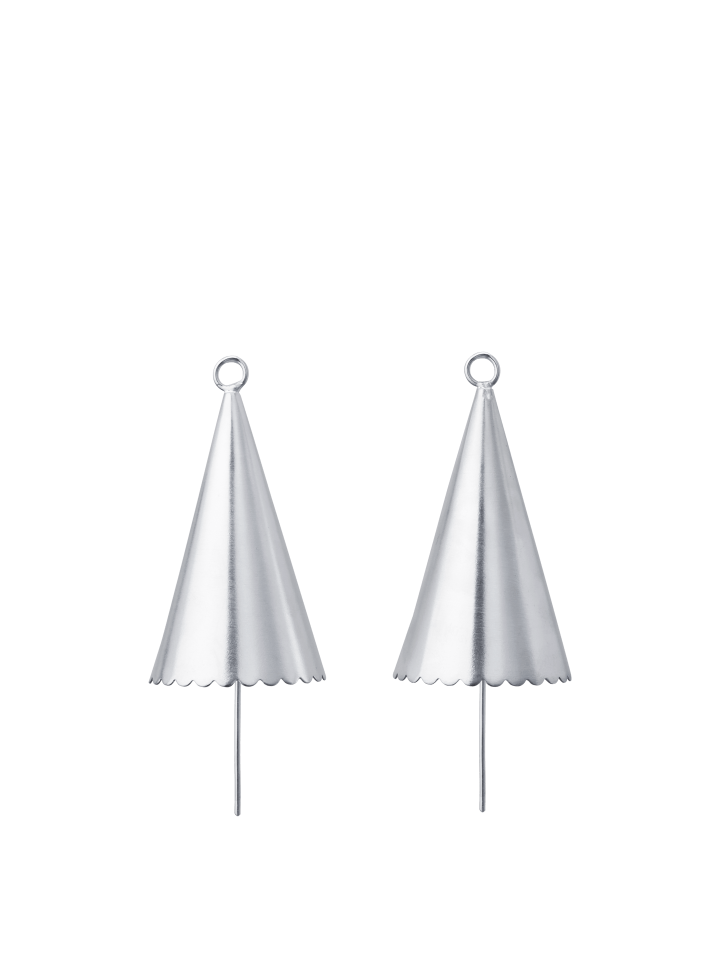 Cone Bell - Set of 2 - Silver