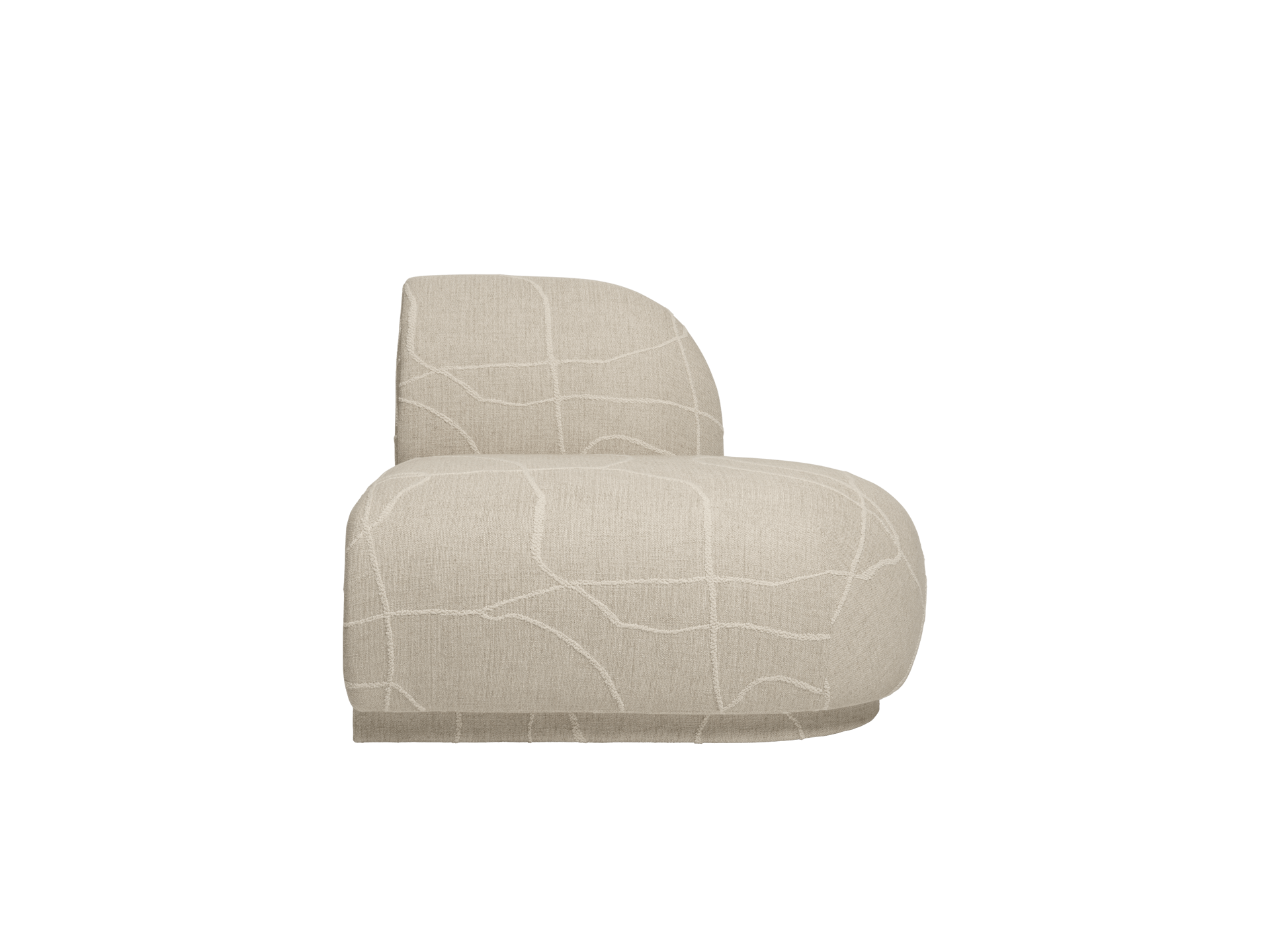 Rico Sofa Open End Right - Can Lis - Sand/Off-White