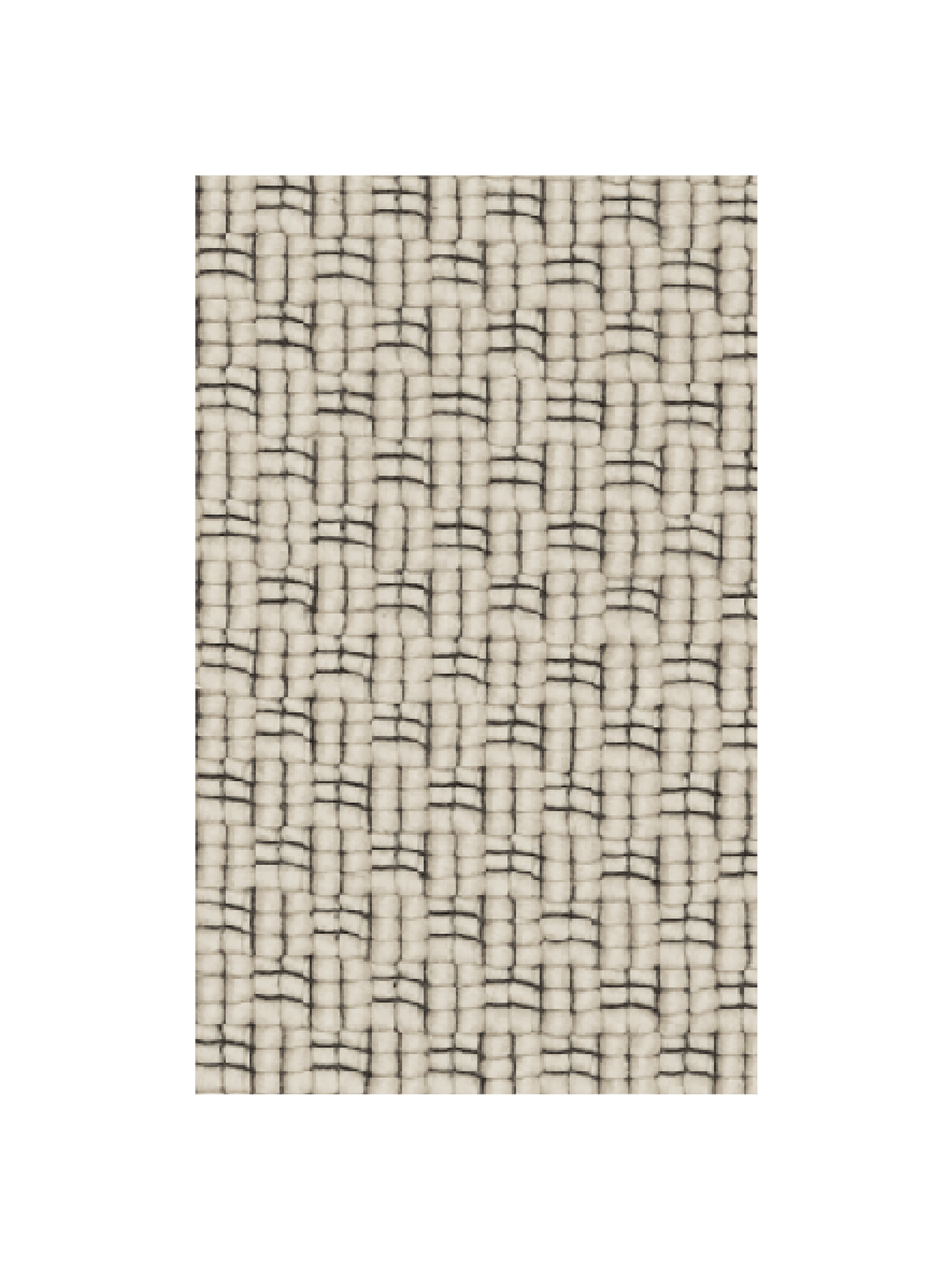 Rug Sample - Udo - Off-White/Black