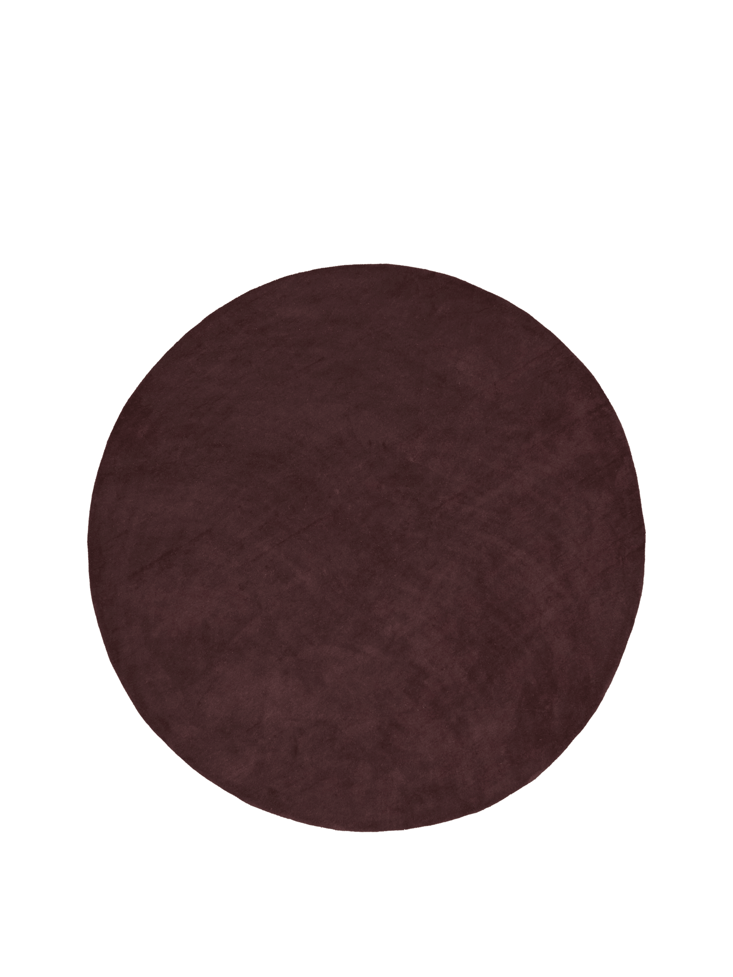 Stille Tufted Rug - Round - Dark Pecan