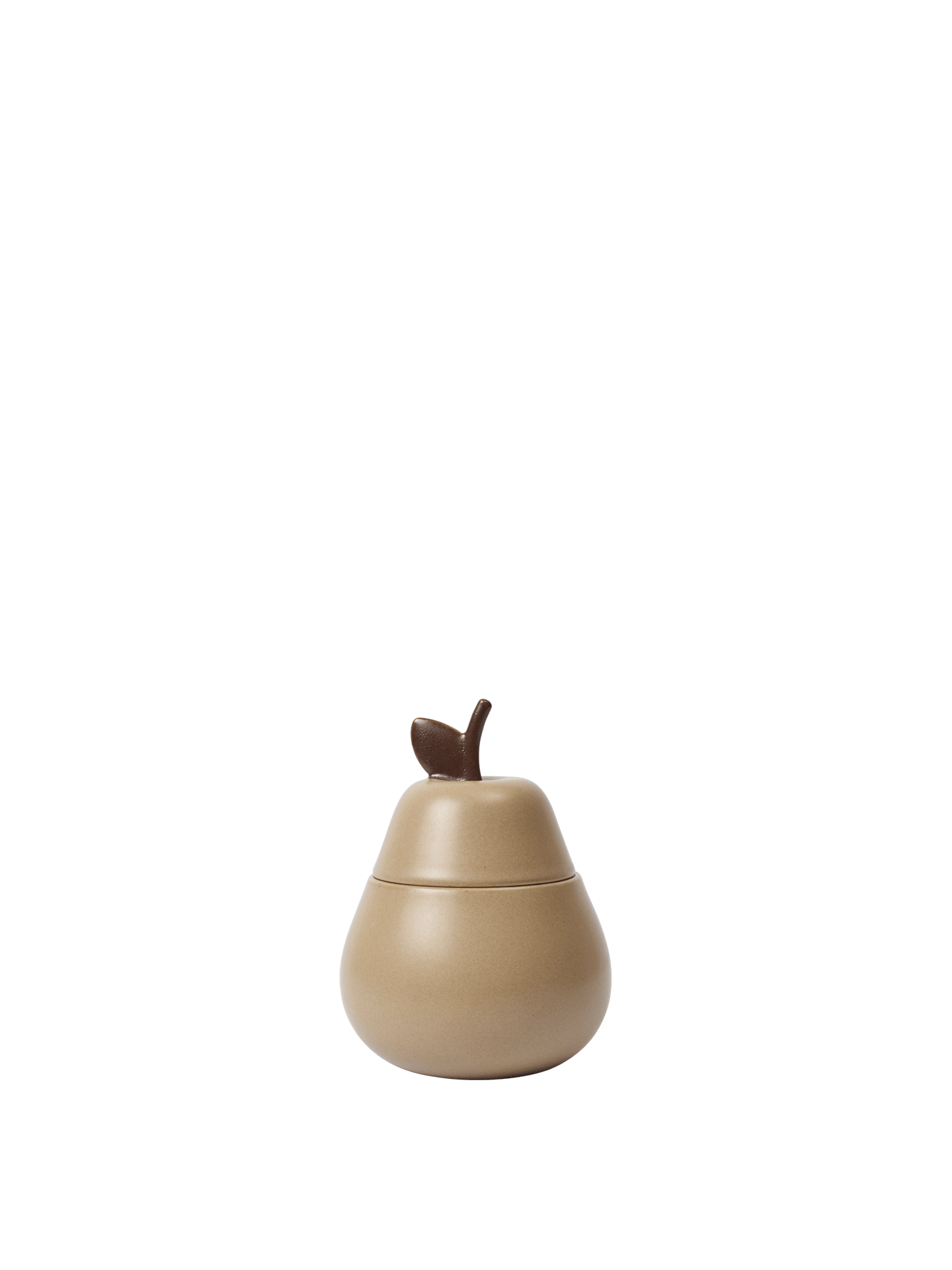 Pear Ceramic Container - Cashmere