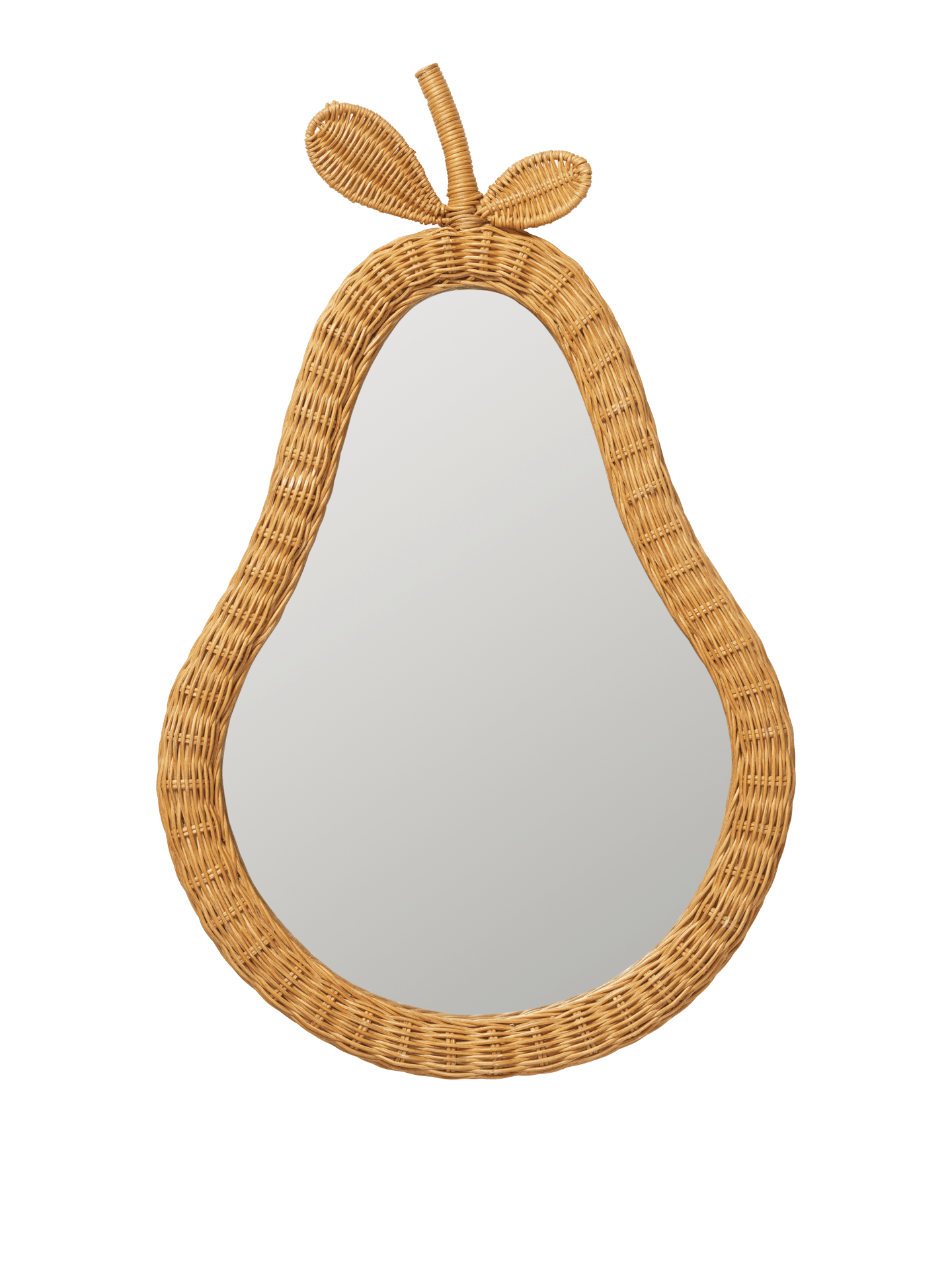 Pear Braided Mirror - Natural