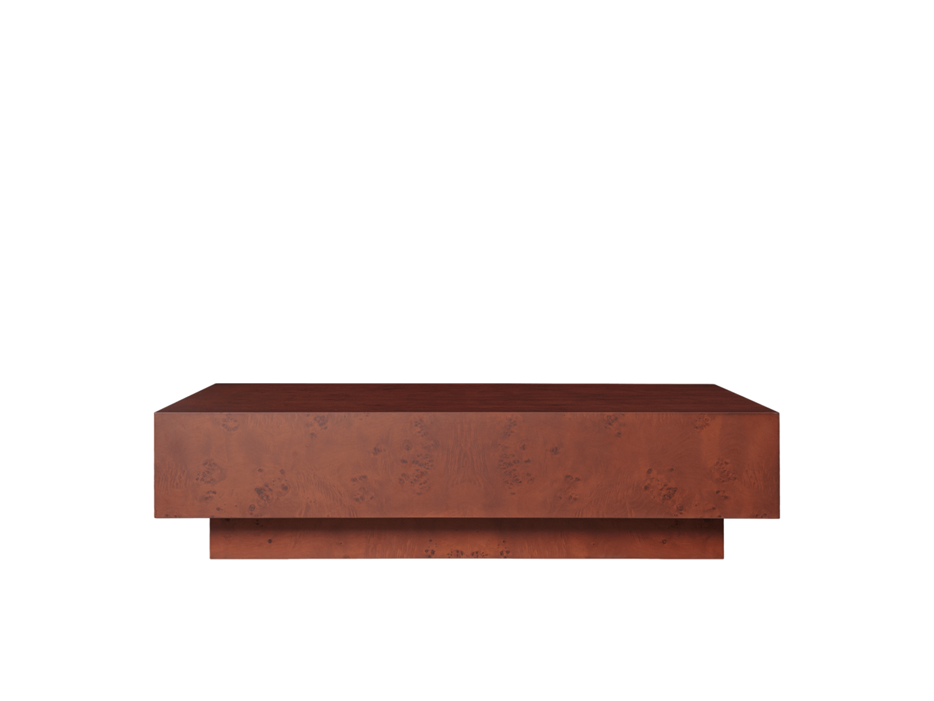 Burl Coffee Table - Dark Stained Burl