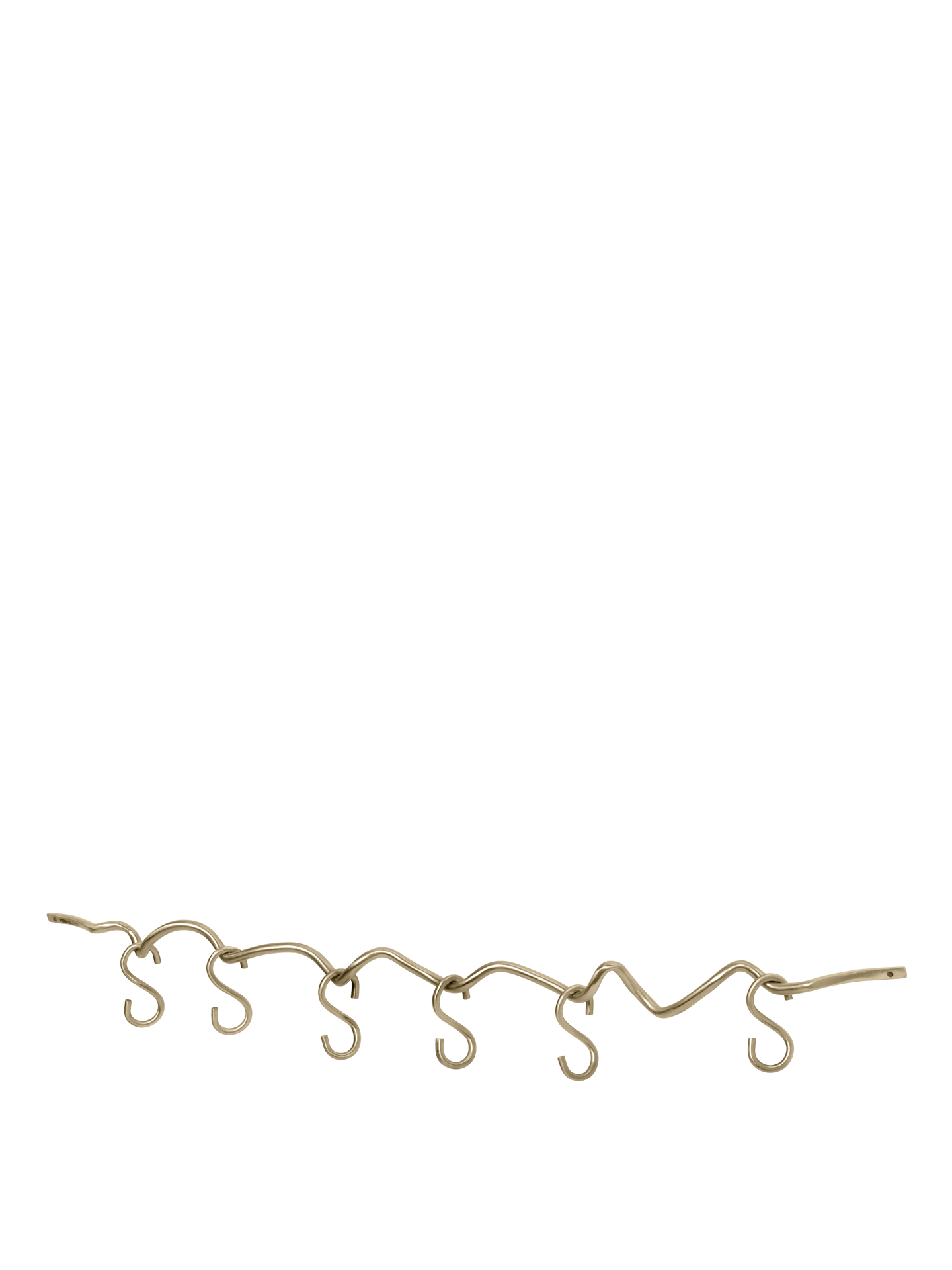 Curvature Hanging Rail - Brass