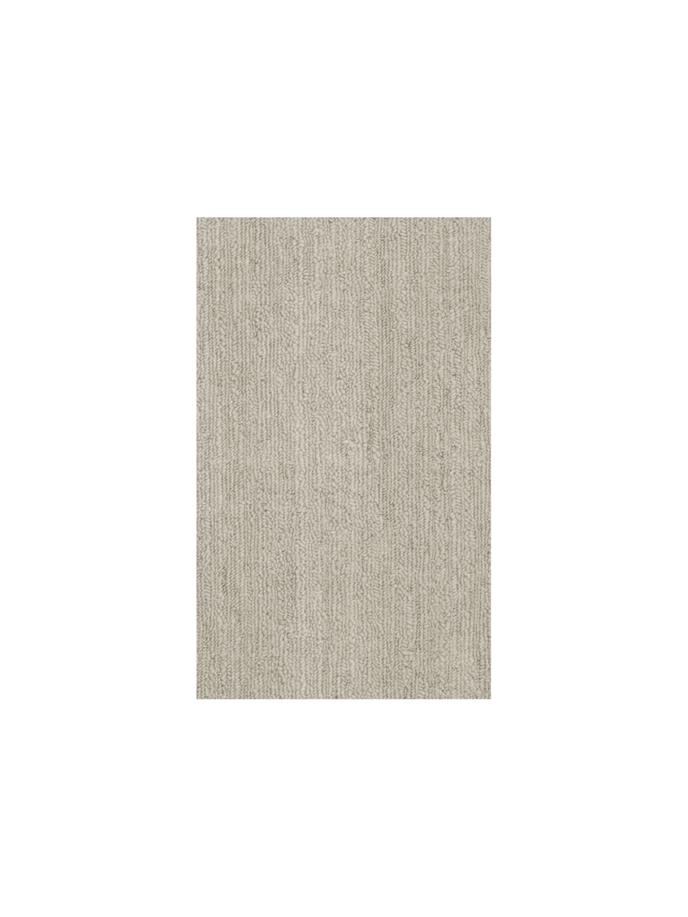 Seifa Rug Sample en blanco roto con pelo de bucle acanalado