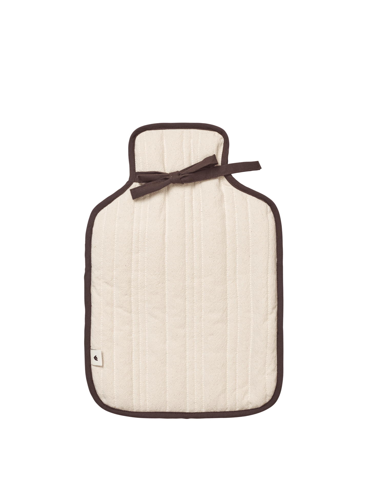 Vari Hot Water Bottle Cover - Natural/Dark Chocolate