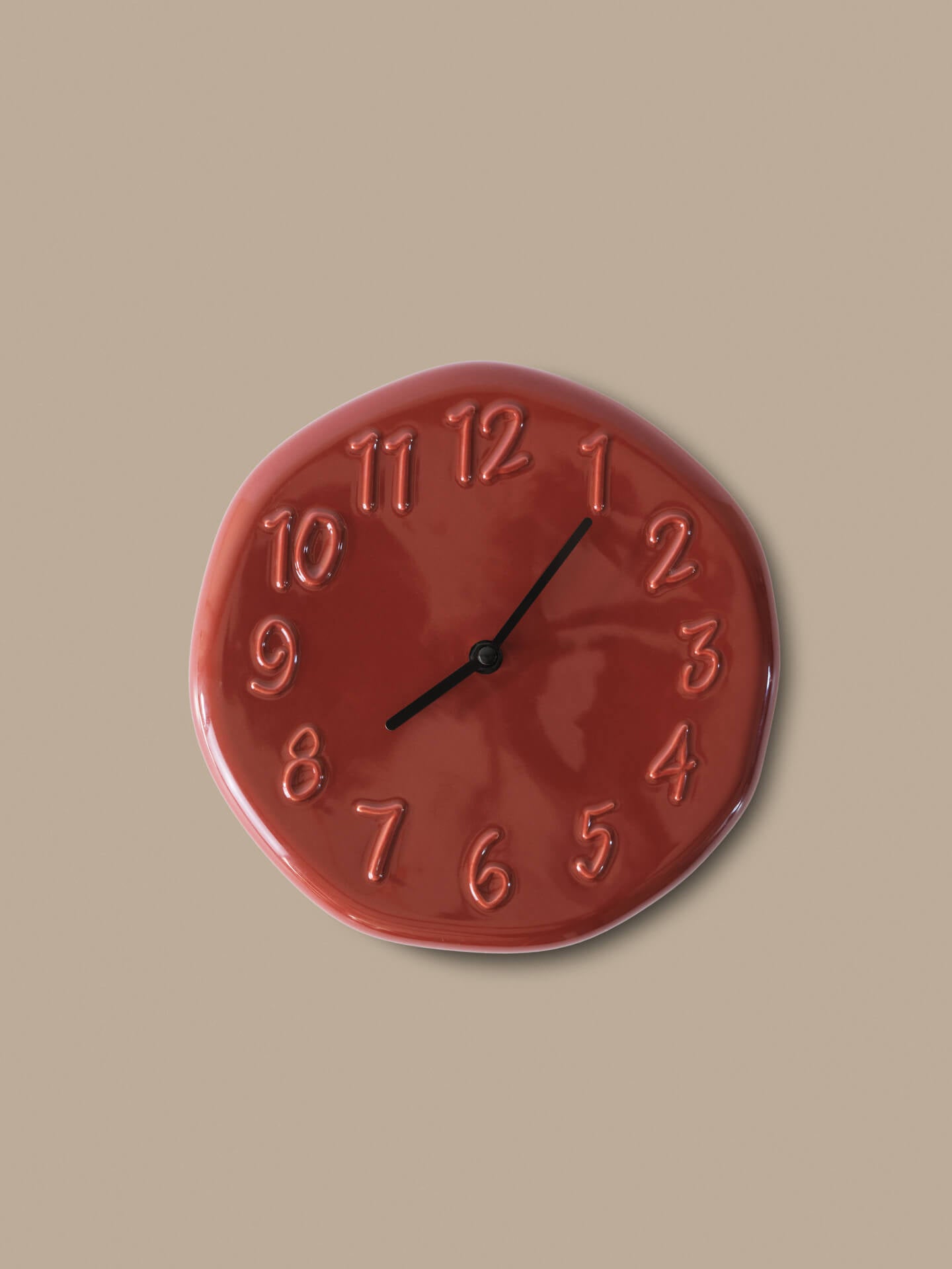 Ferm Living ウォールクロック Loopi Wall Clock - Red – Ferm Living