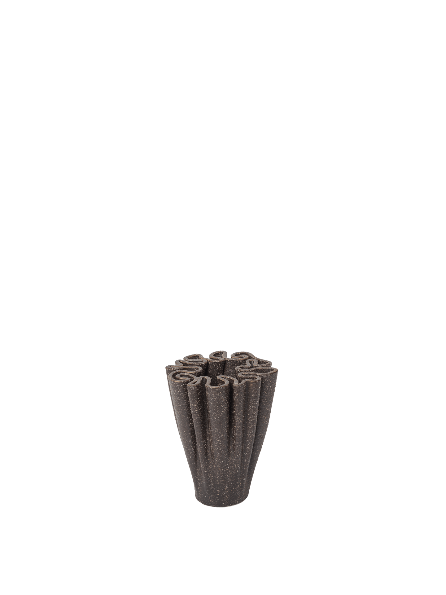 Dedali Vase - Small - Dark Brown