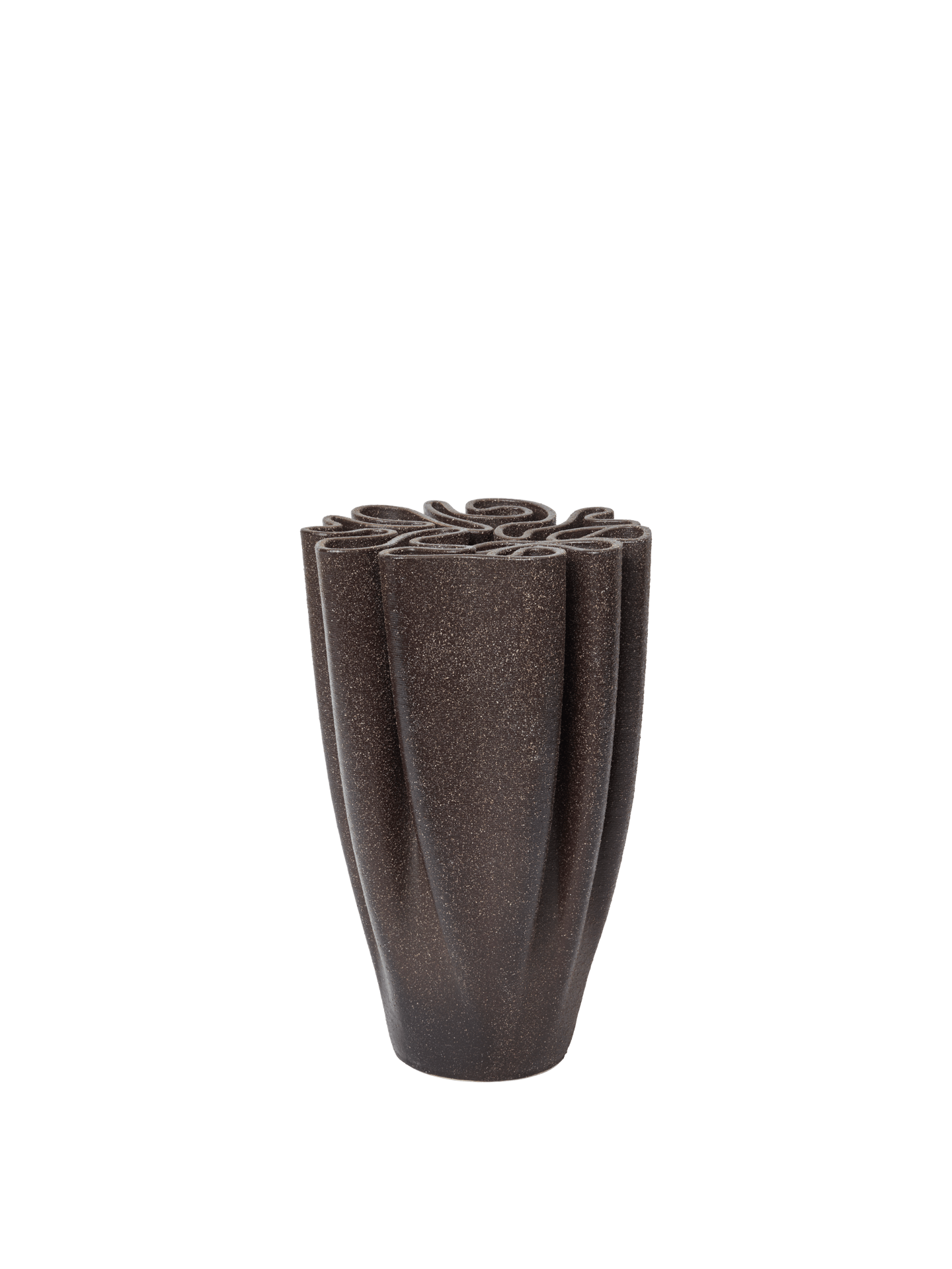Dedali Vase - Large - Dark Brown
