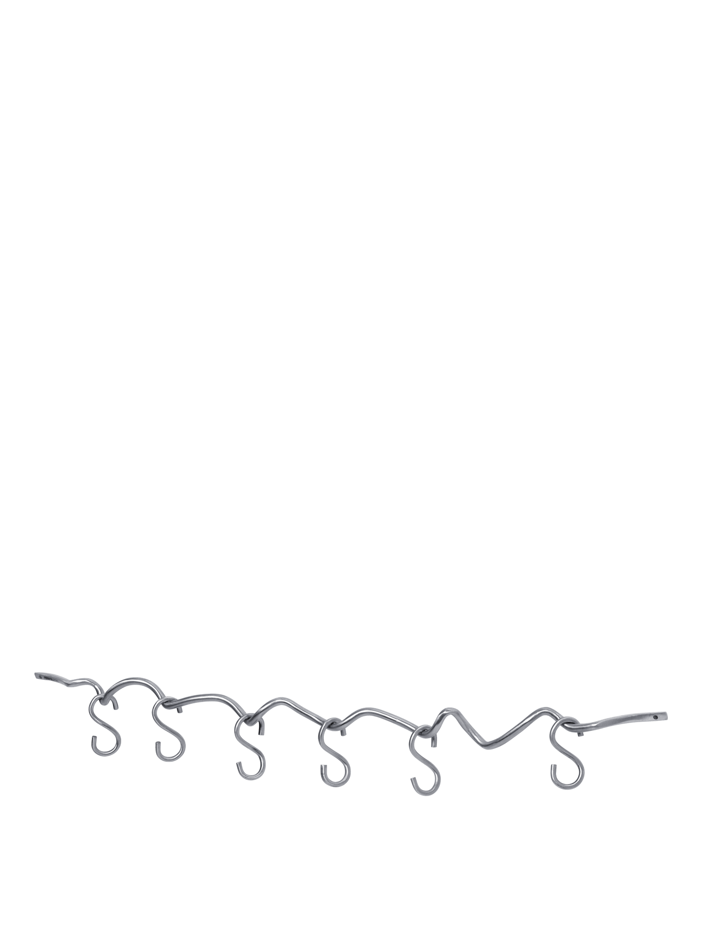 Curvature Hanging Rail - Stainless Steel
