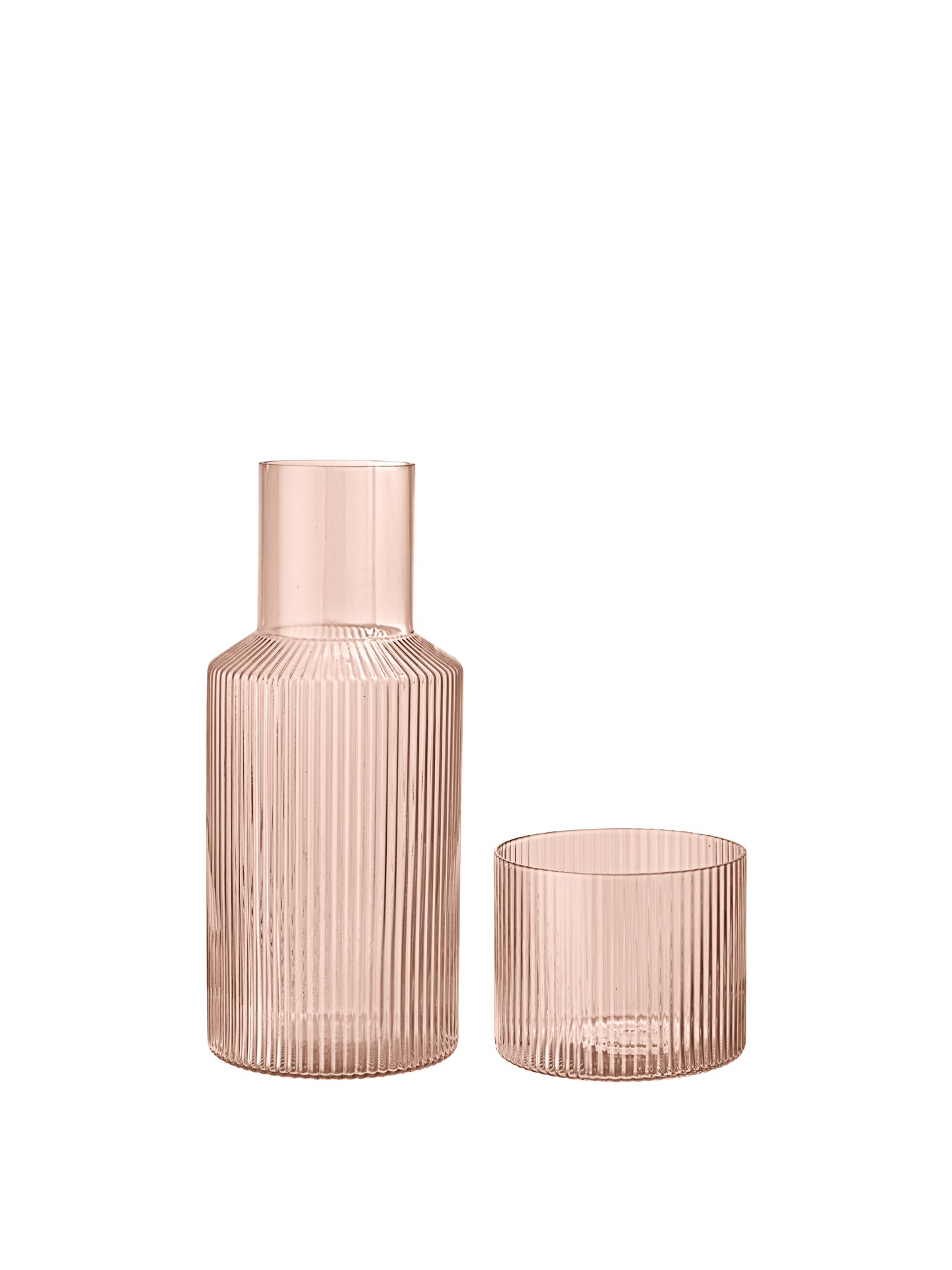 Ripple Carafe Set - Small - Blush