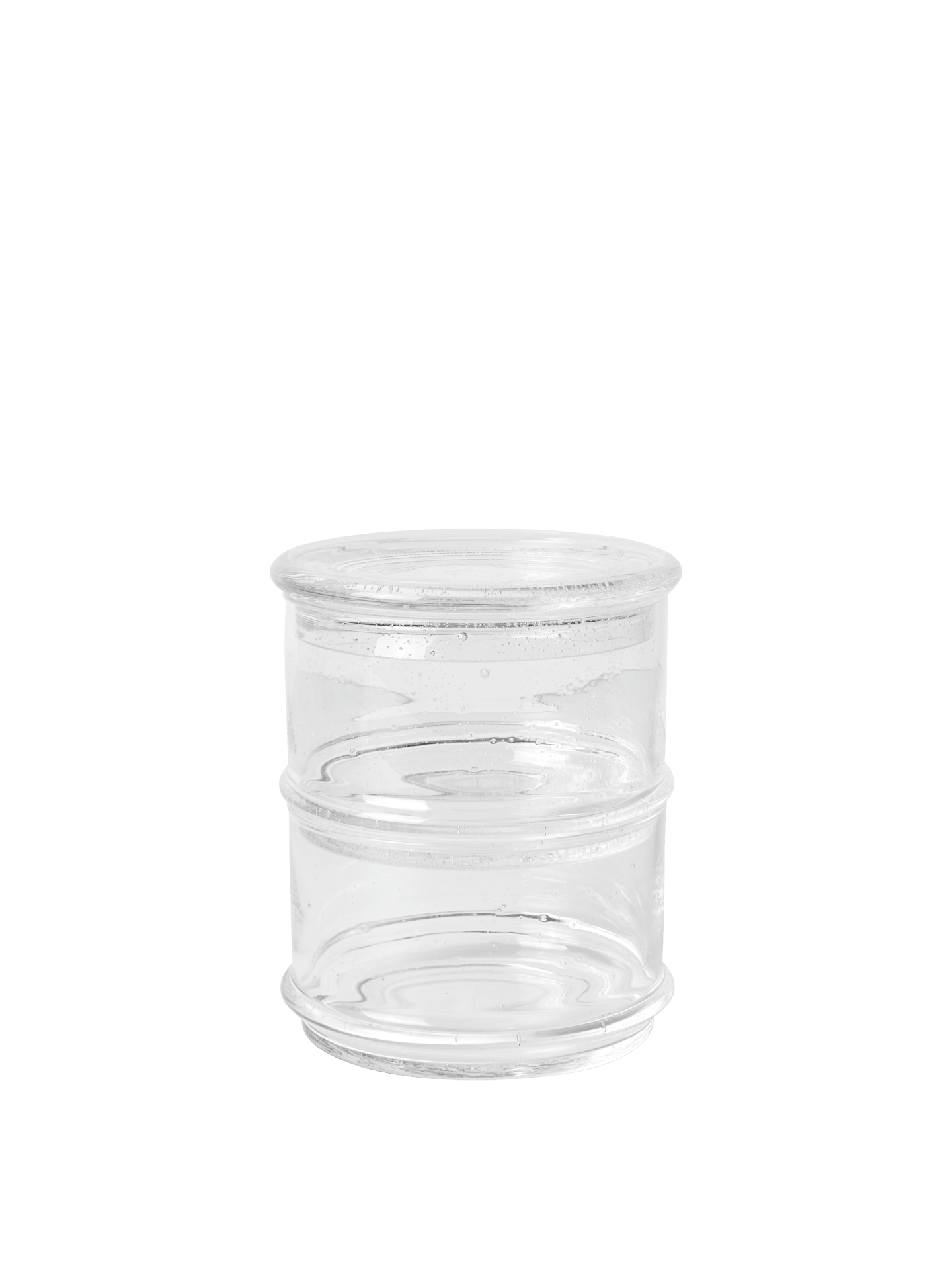 Boya Stackable Containers - Set of 2 - Clear with Bubbles