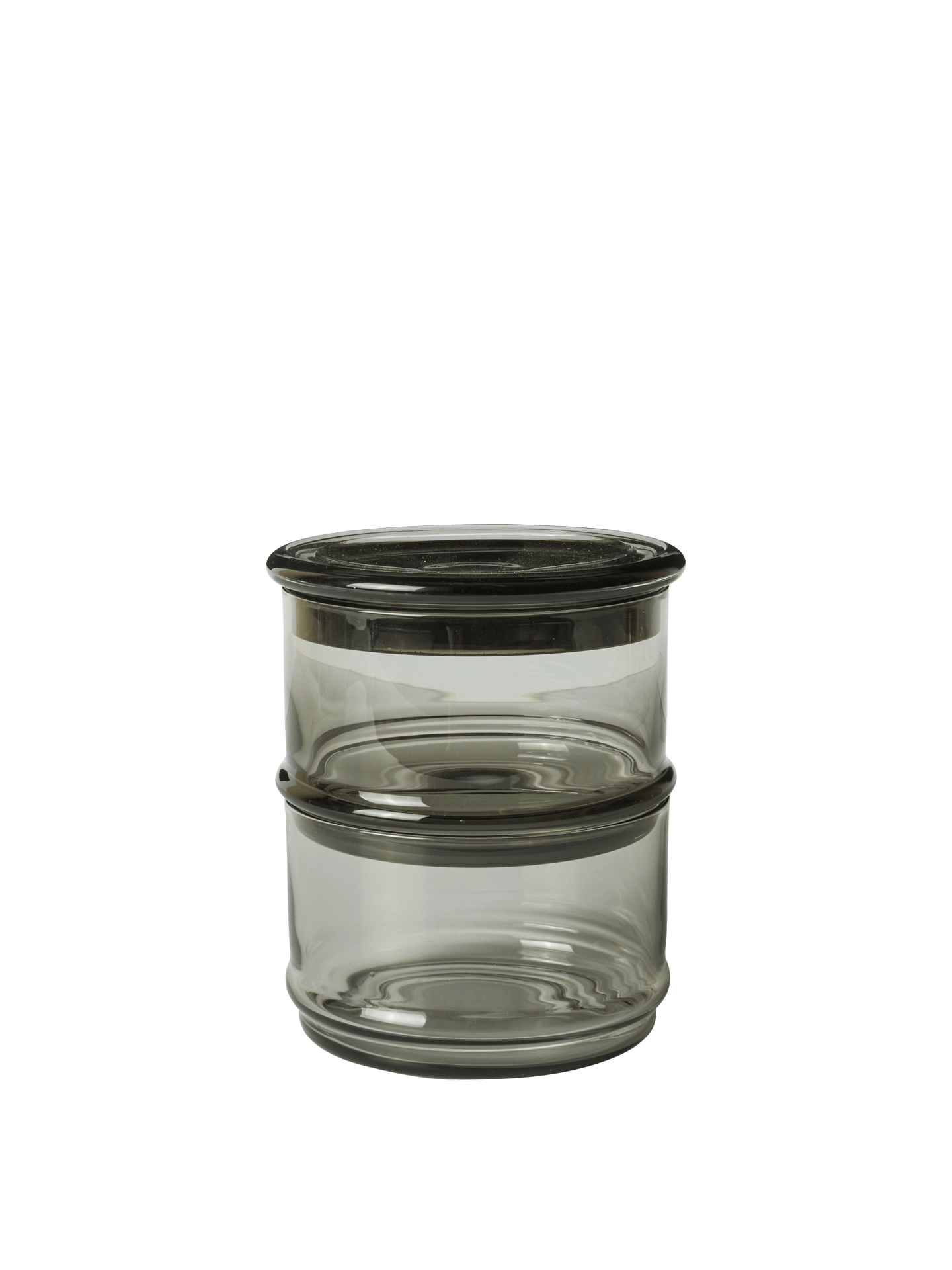 Boya Stackable Containers - Set of 2 - Smoked Grey