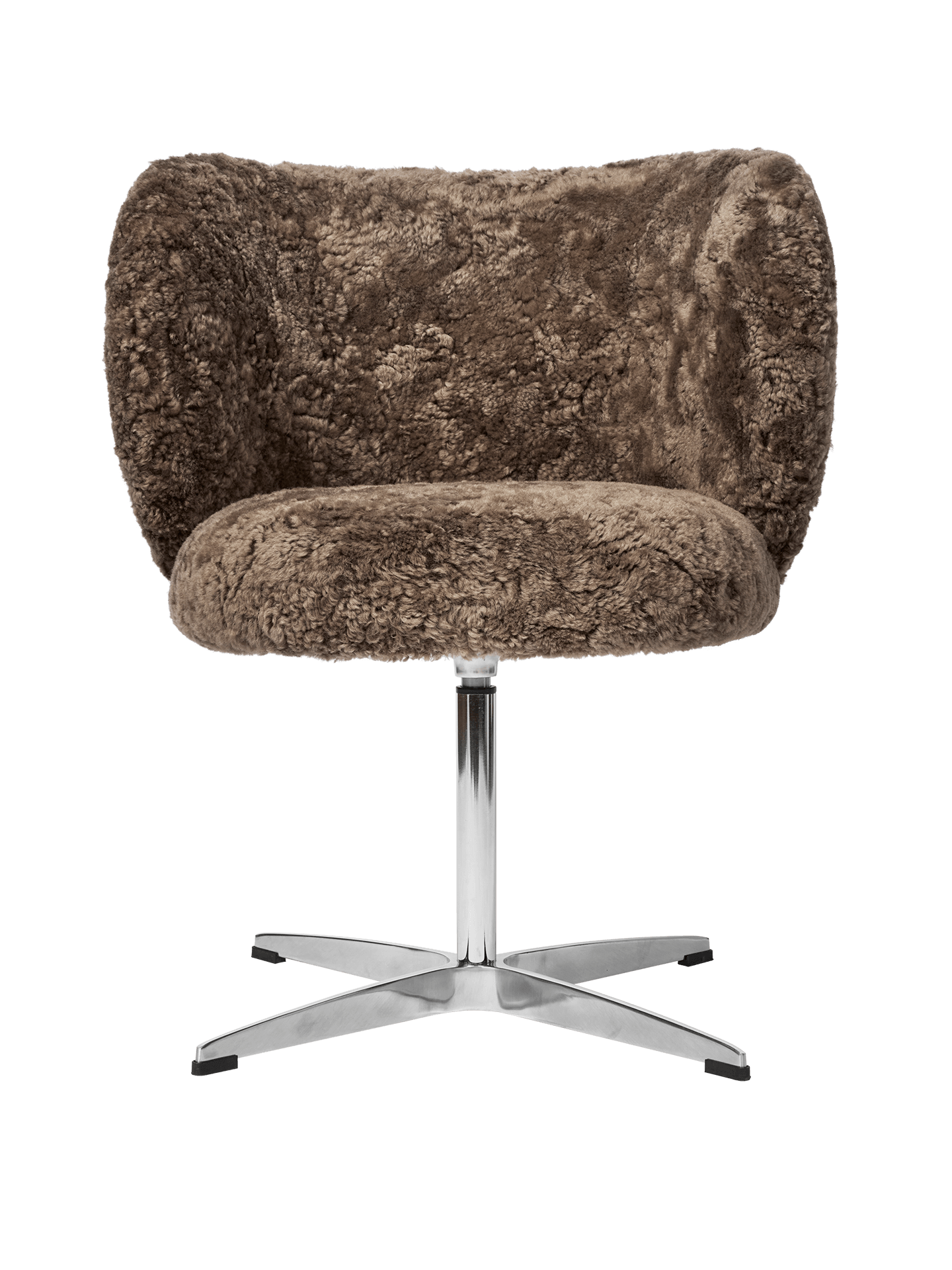 Rico Dining Chair - Swivel - Sheepskin - Sahara