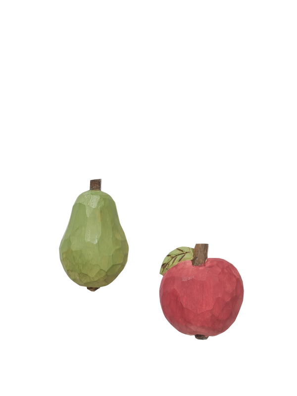 Pear & Apple Hand-Carved Hooks Gift Set