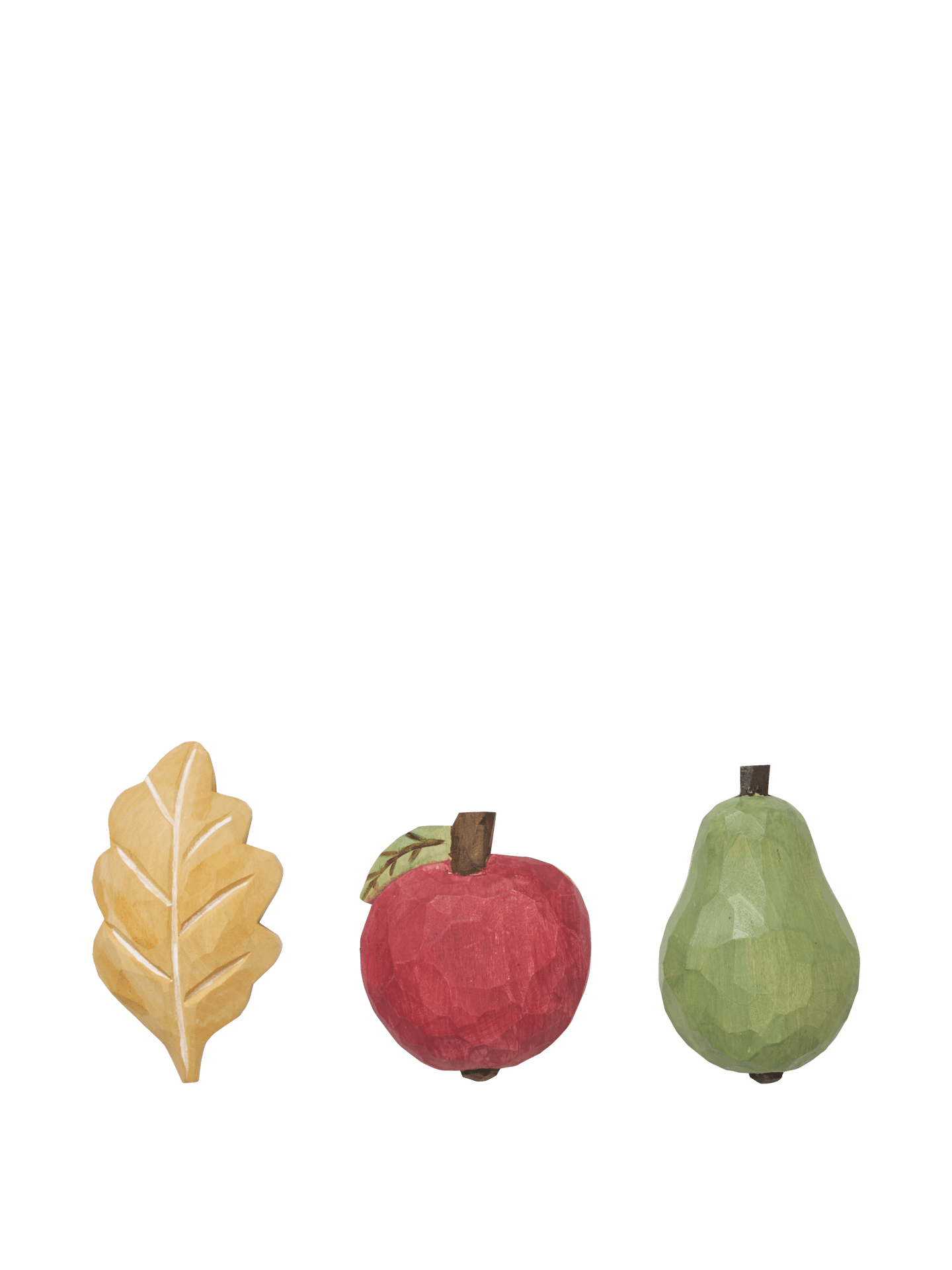 Forest Hand-carved Magnets - Set of 3 - Multi