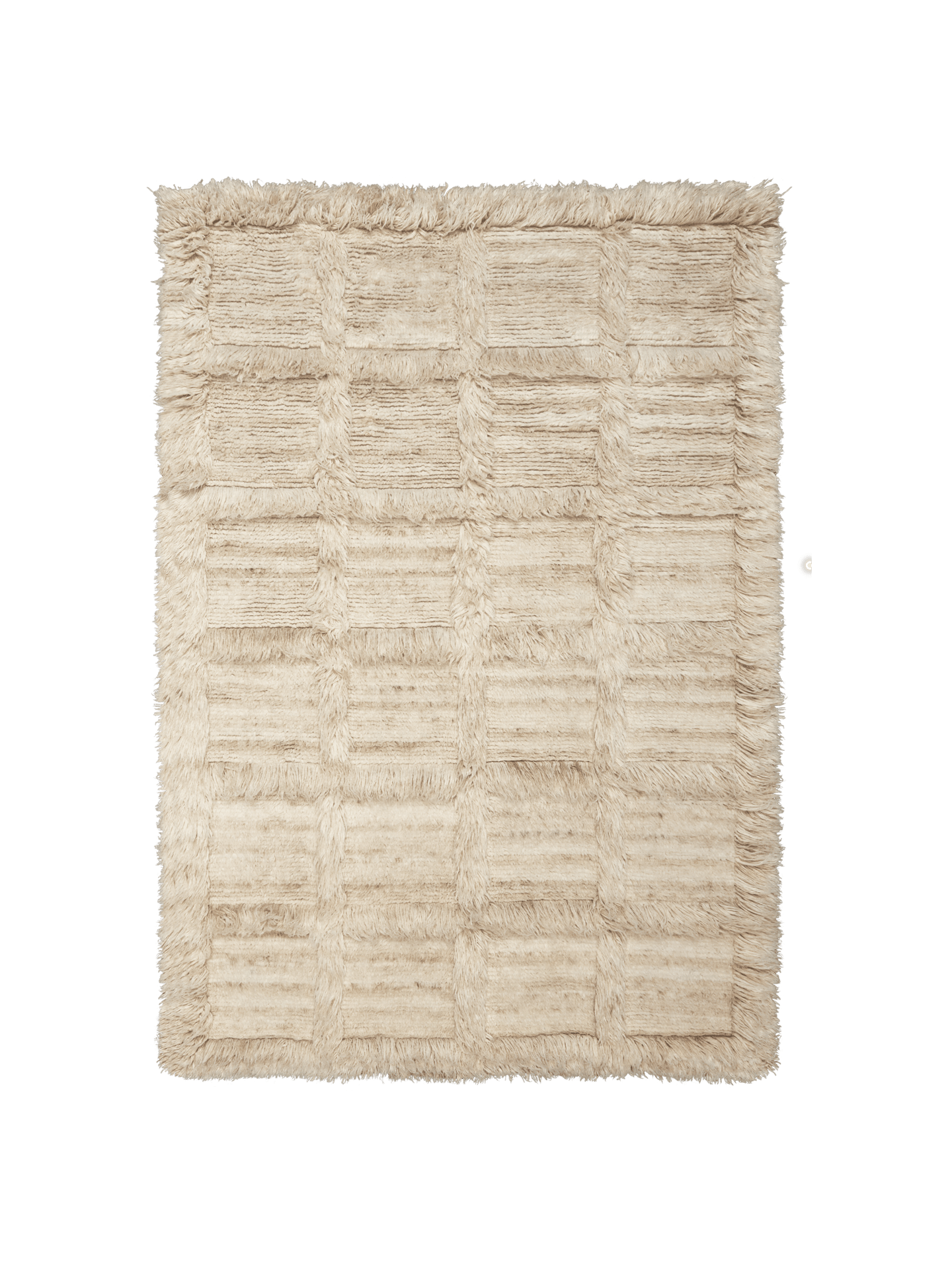 Norte Grid Rug - Natural