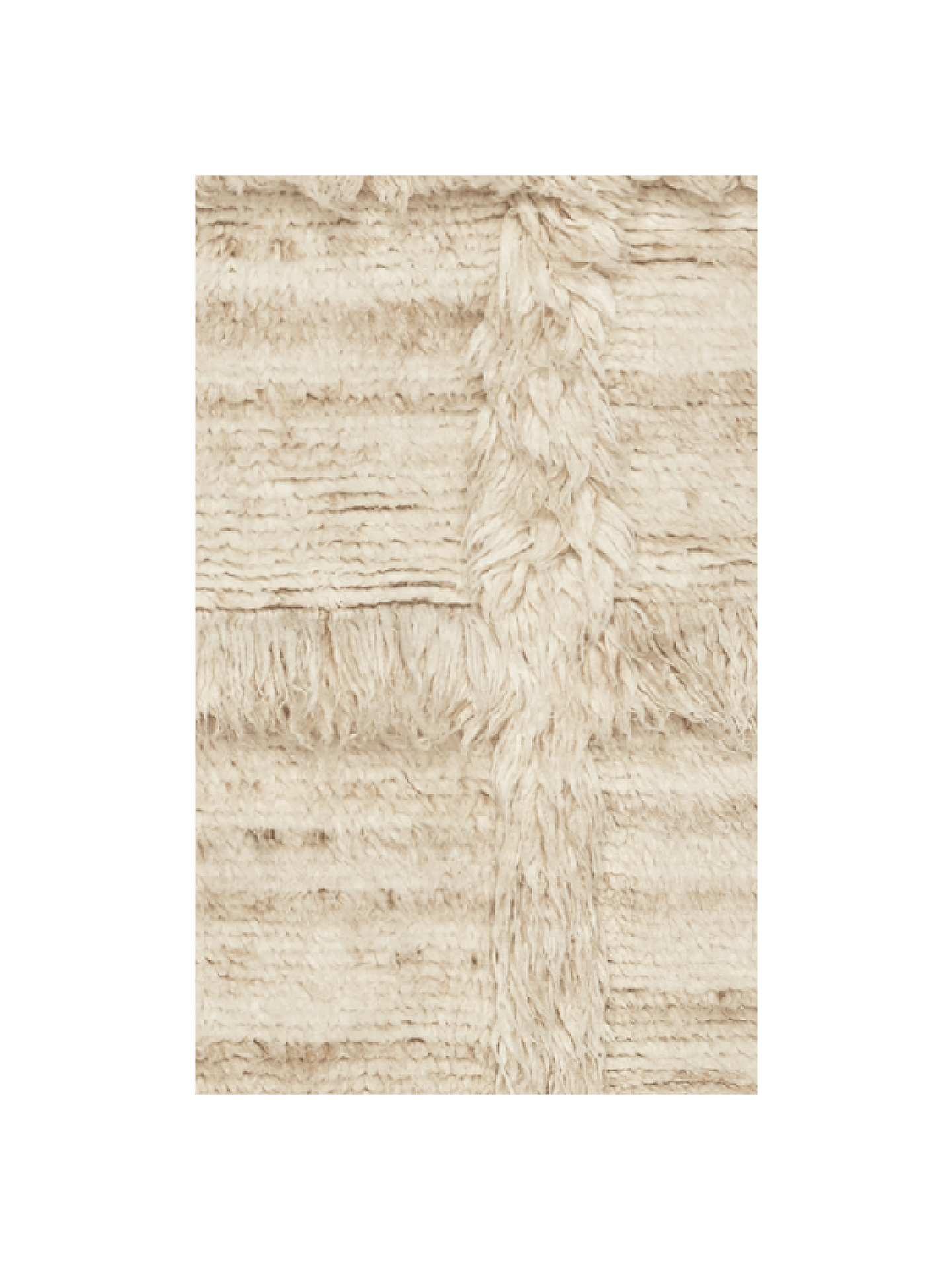 Rug Sample - Norte Grid - Natural