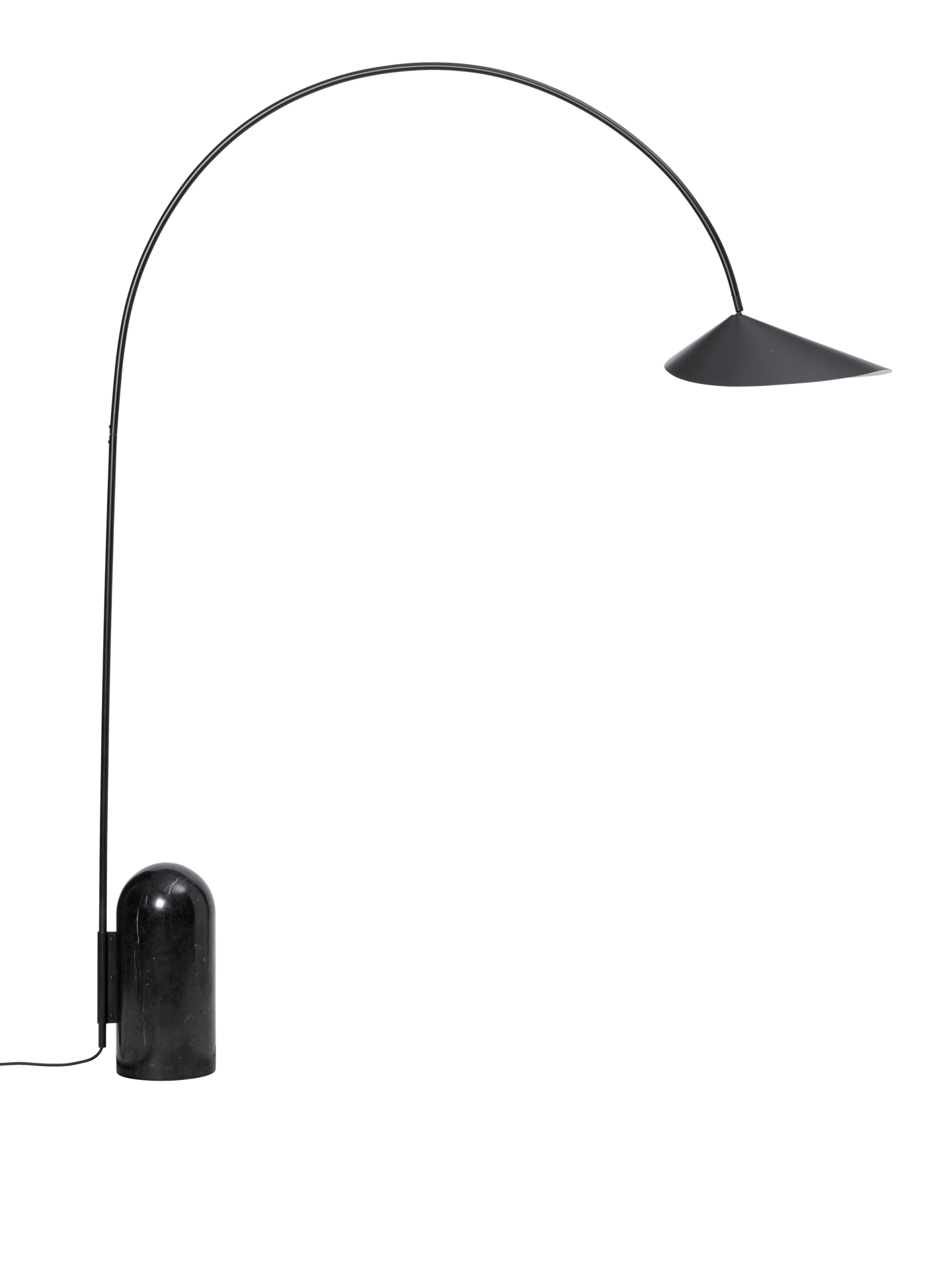 Arum Arched Floor Lamp - Black