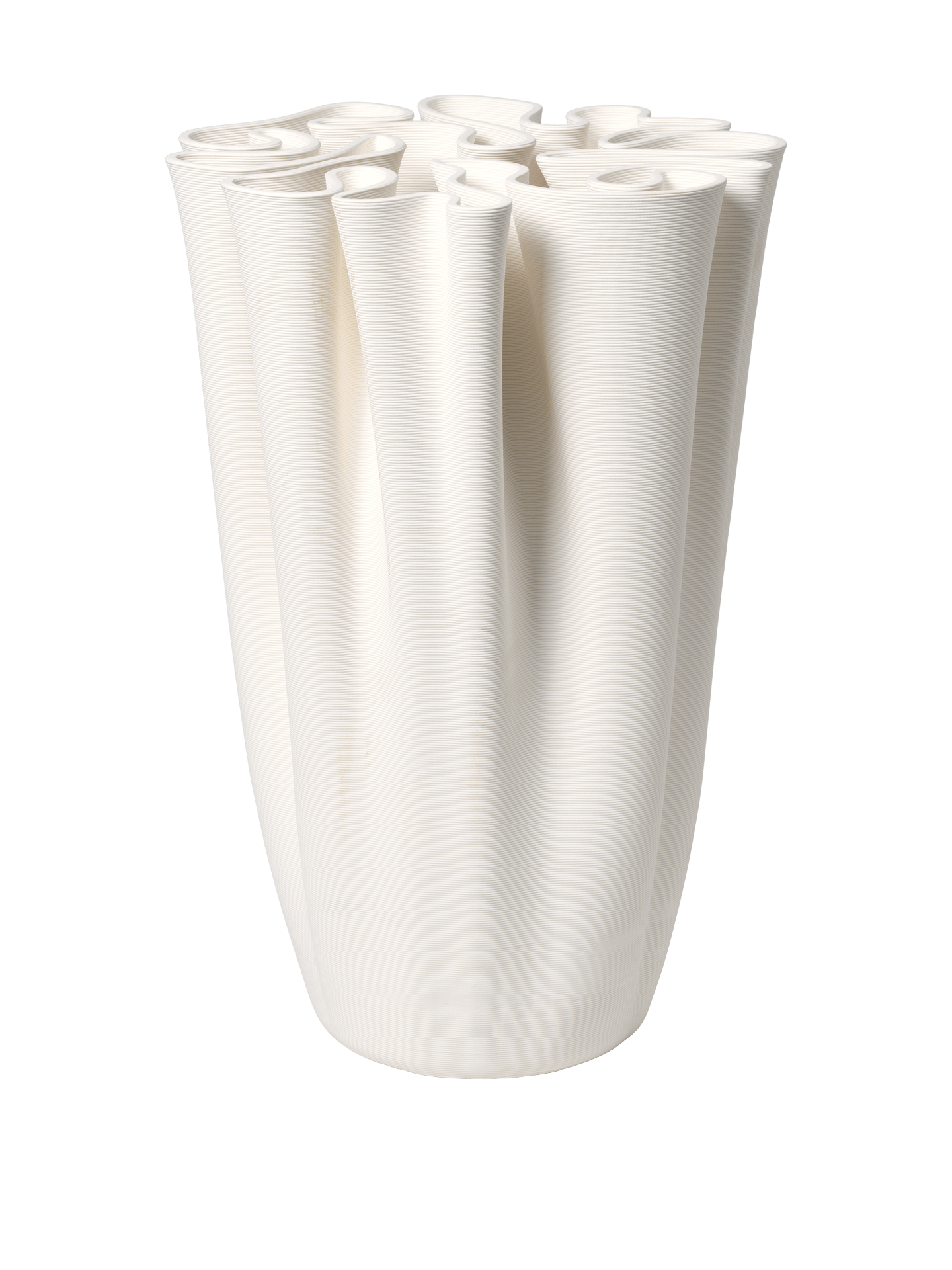 Dedali Floor Vase - Off-White