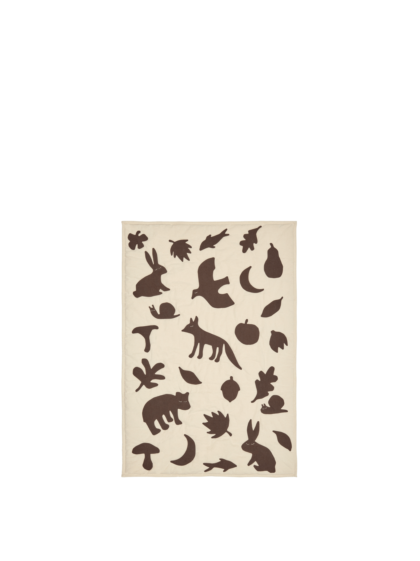 Lunden Blanket - Off-White/Dark Chocolate