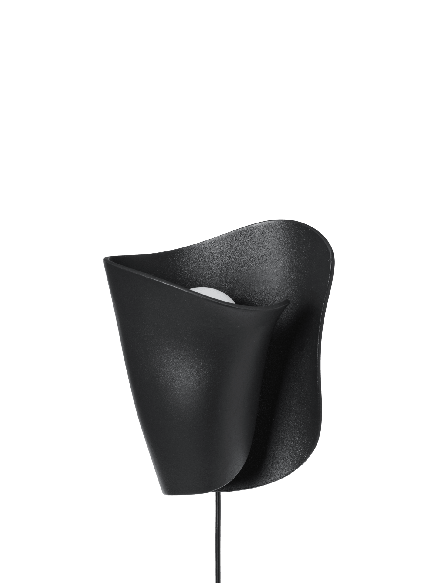 Oyster Wall Sconce - Black