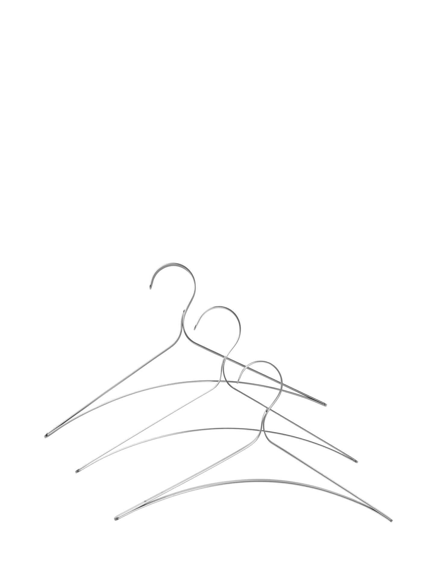 Bowline Clothes Hanger - Set of 3 - Stainless Steel
