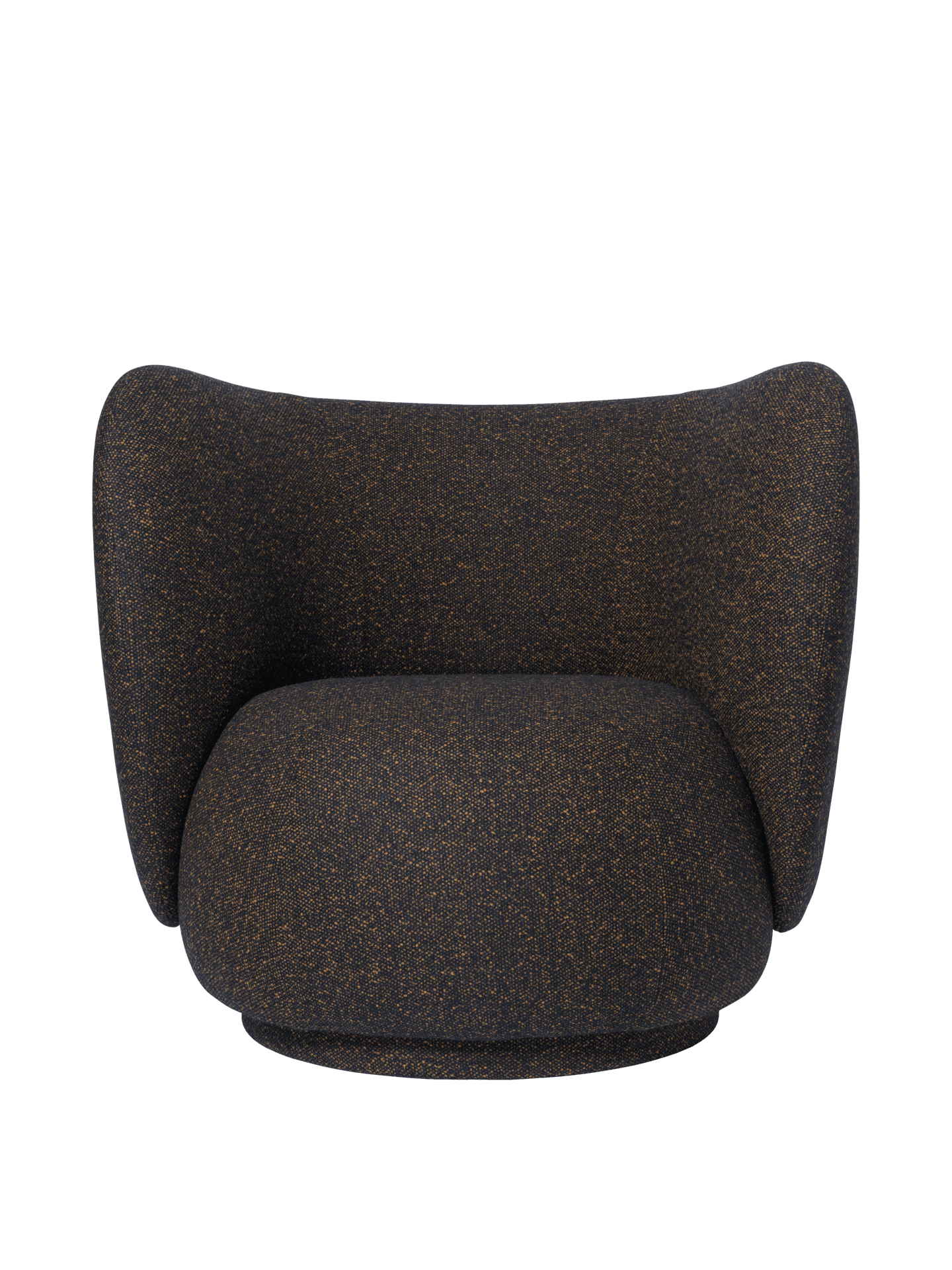 Rico Lounge Chair - Swivel - Vanir - Black/Honey