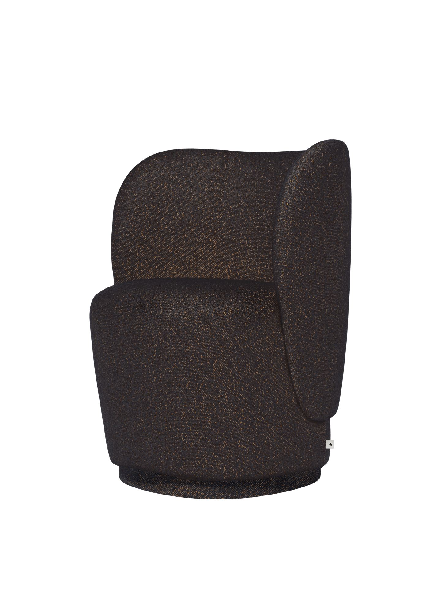 Rico Club Chair - Swivel - Vanir - Black/Honey