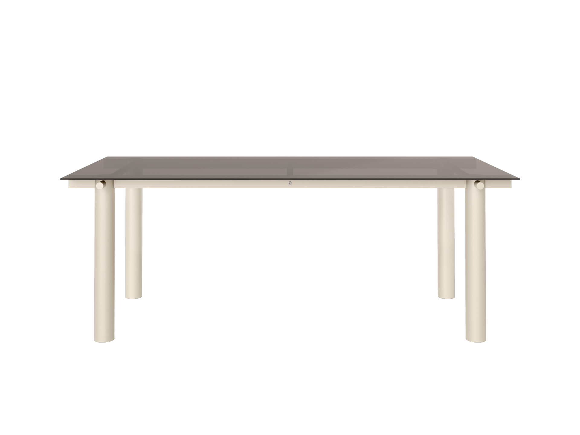 Atura Dining Table - Light Cashmere/Dark Tinted Glass