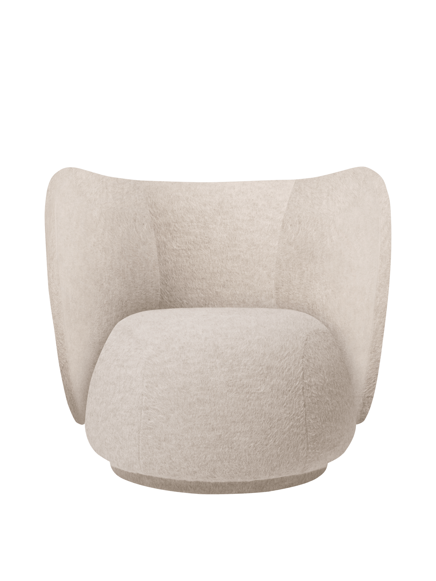 Rico Lounge Chair - Swivel - Soft Alpaca - Natural