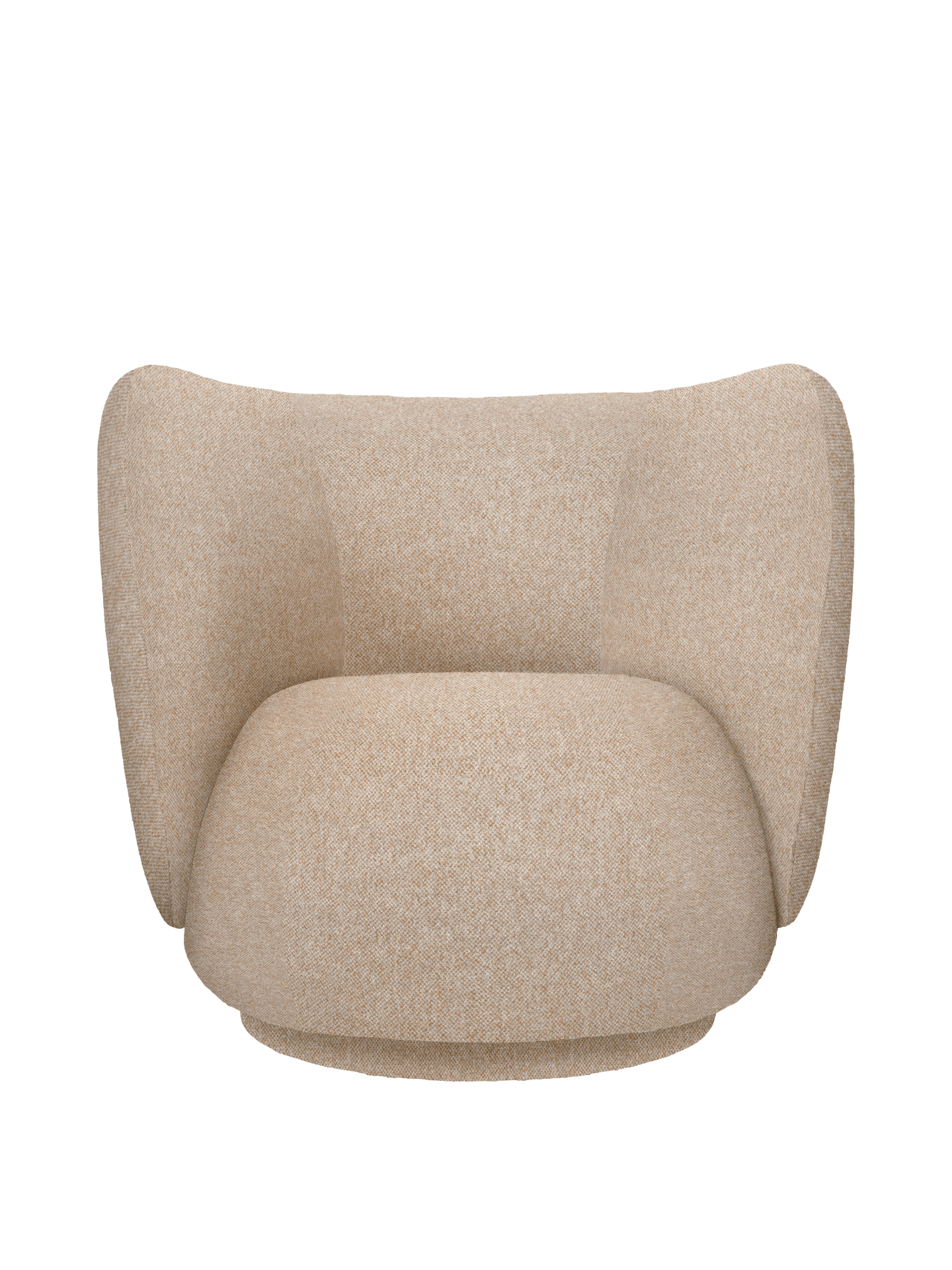 Rico Lounge Chair - Vanir - Off-White/Honey