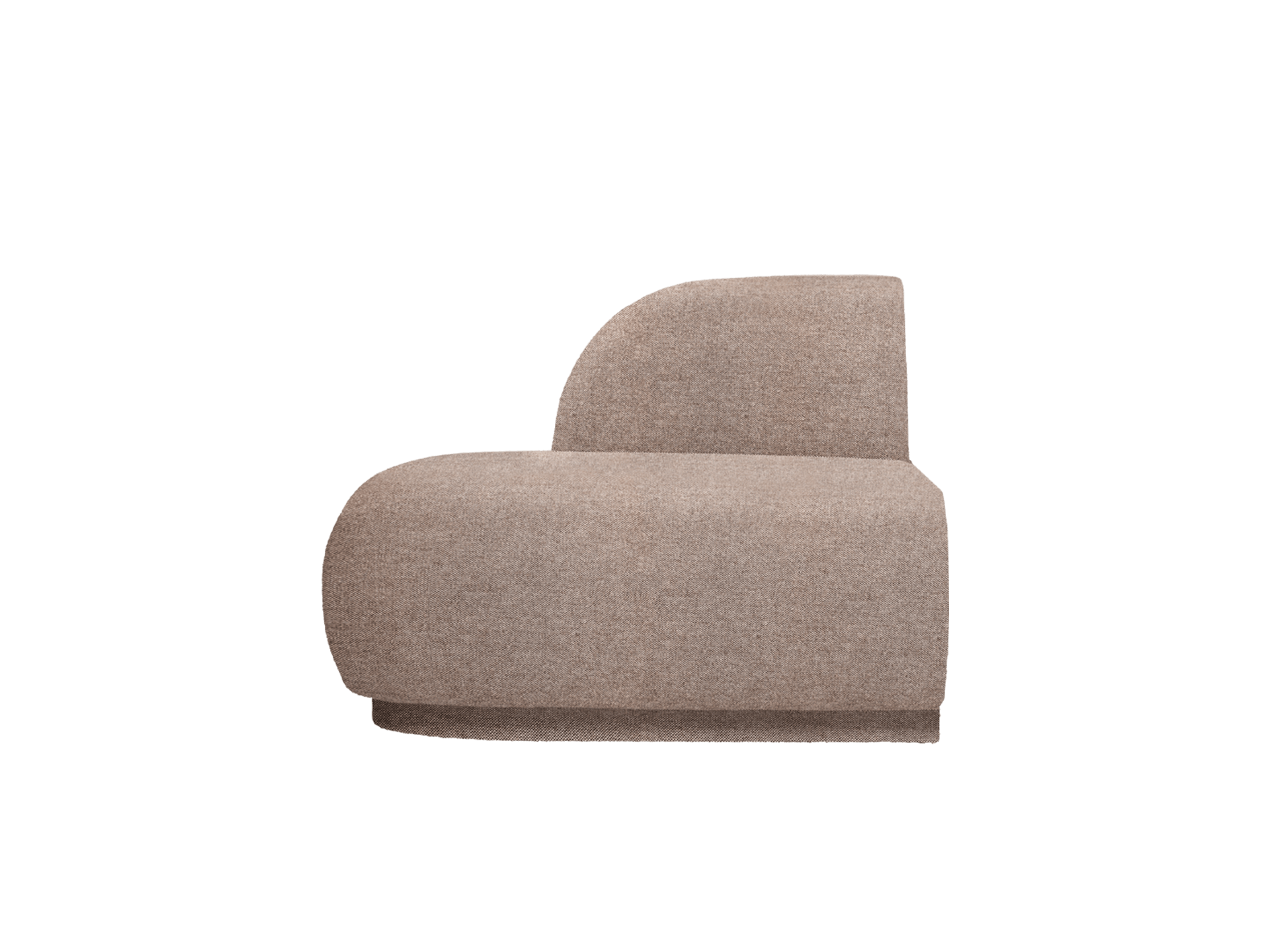 Rico Sofa Open End Left - Main Line Flax - Coffee