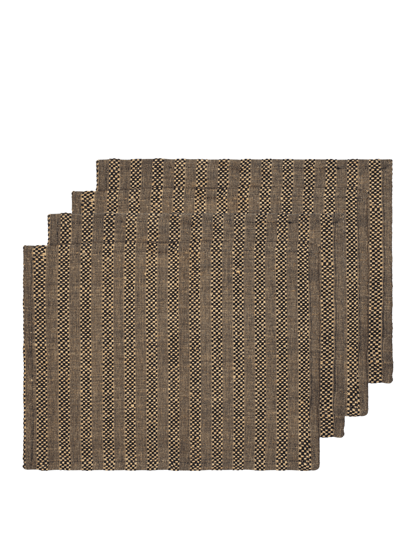 Gather Placemats - Set of 4 - Black/Natural