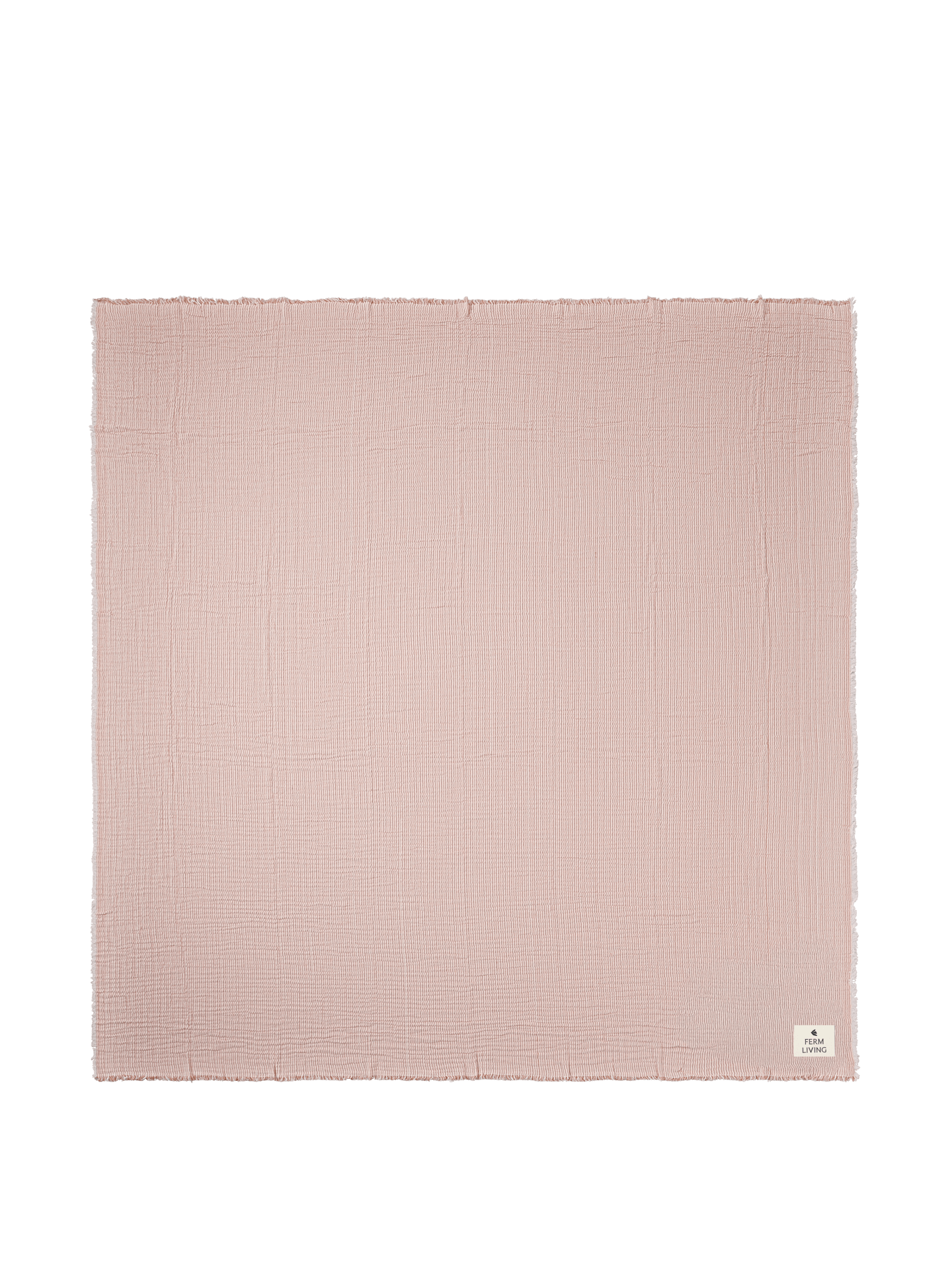 Fino Bedspread - Terracotta/Off-White