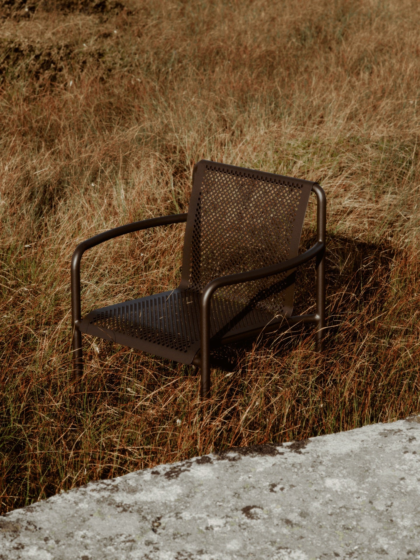 Dapple Chair with Arms - Dark Brown – Ferm Living