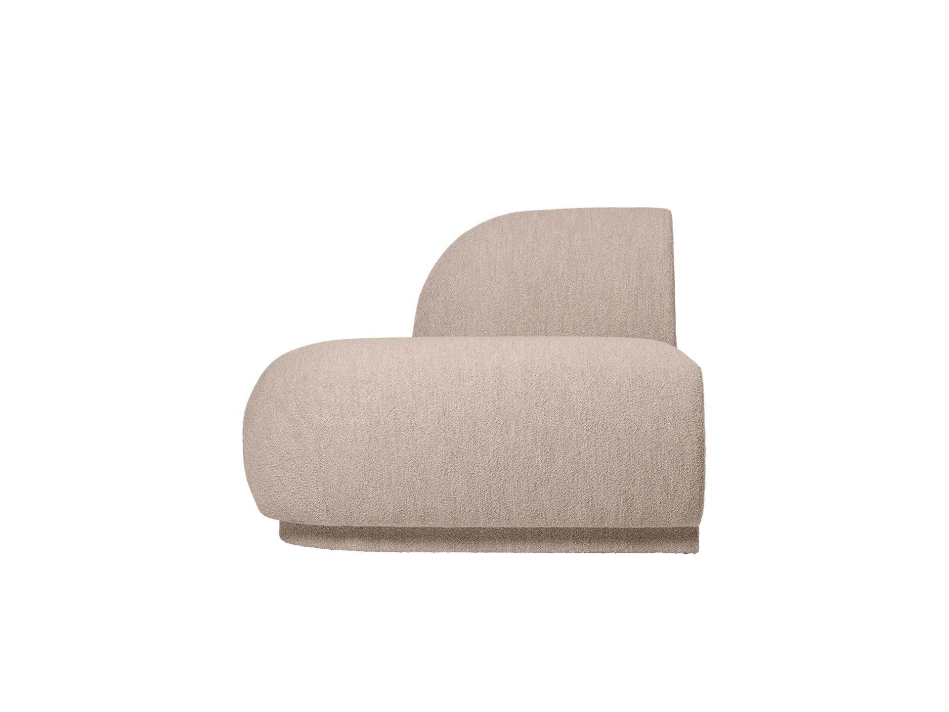 Rico Sofa Open End Left - Soft Bouclé - Natural