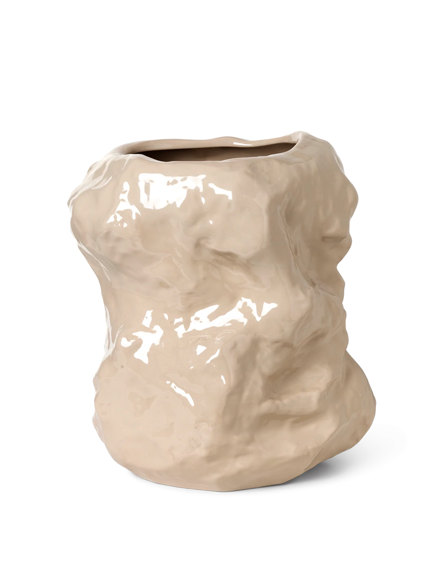 Tuck Vase - Cashmere