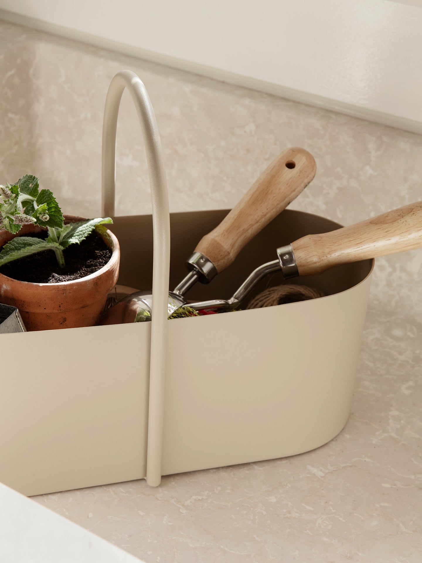 Grib toolbox in beige | Stylish storage | Ferm Living