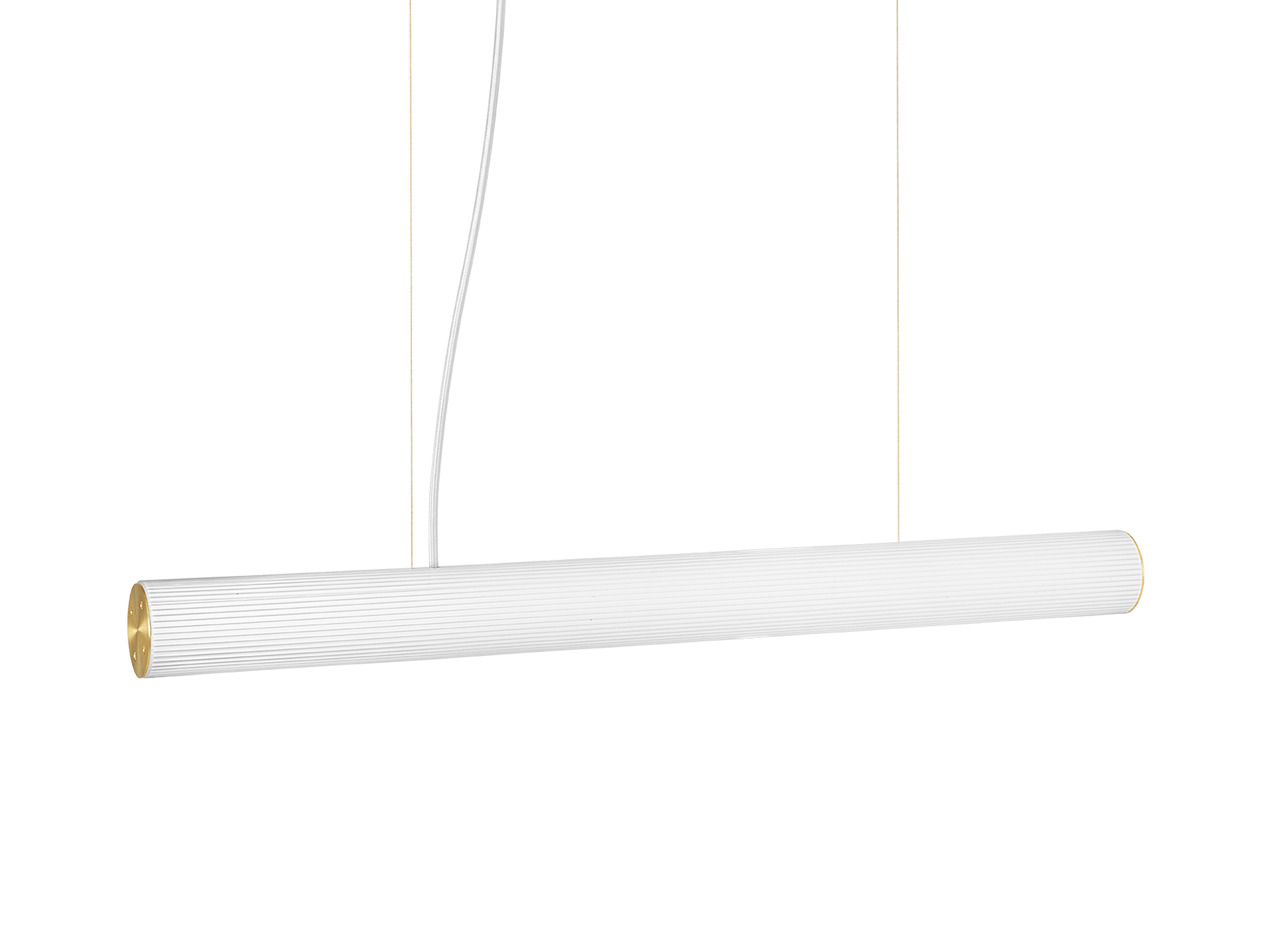 Vuelta Pendant 100 - White/Brass