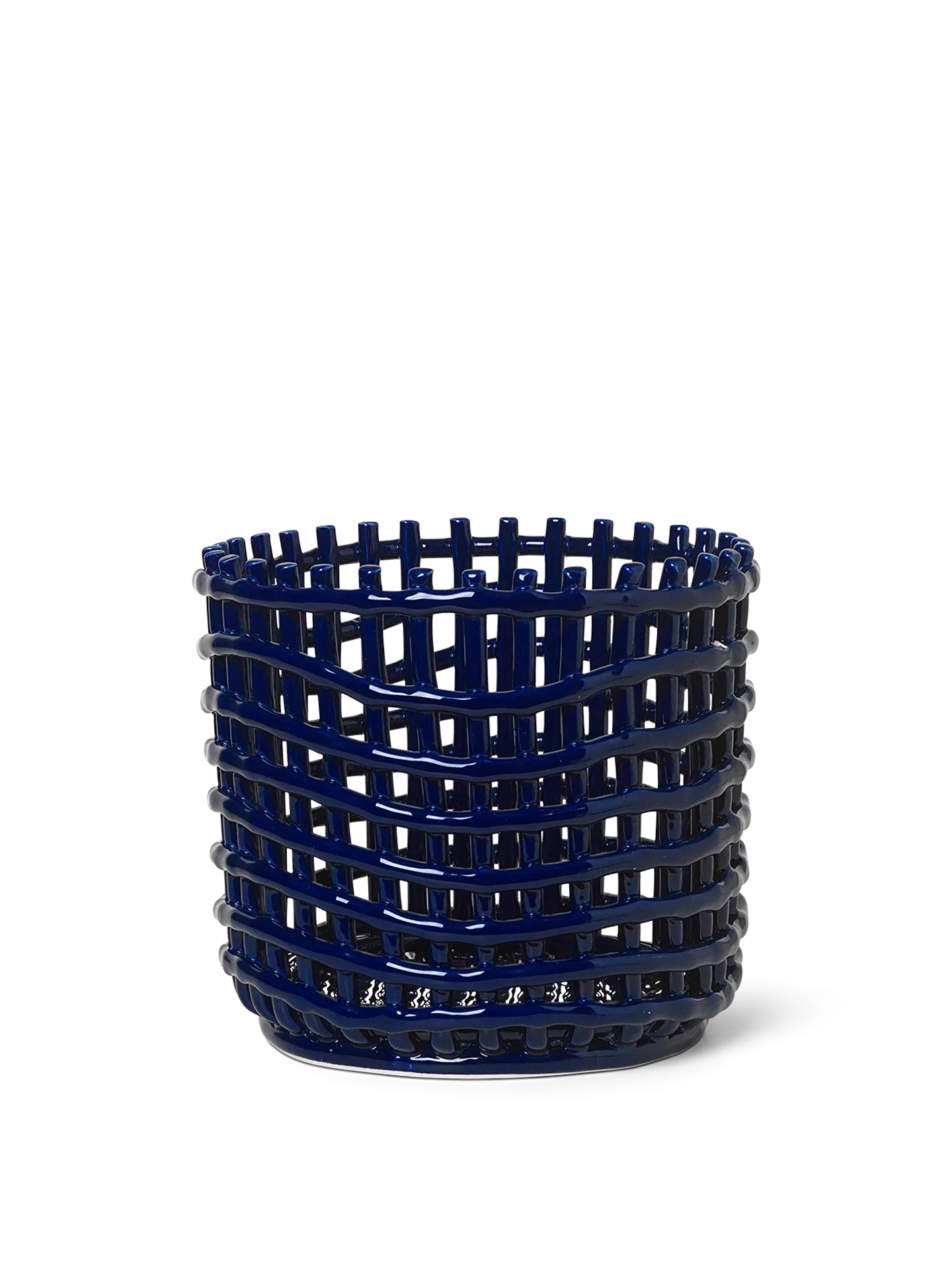 Ceramic Basket - Large - Blue