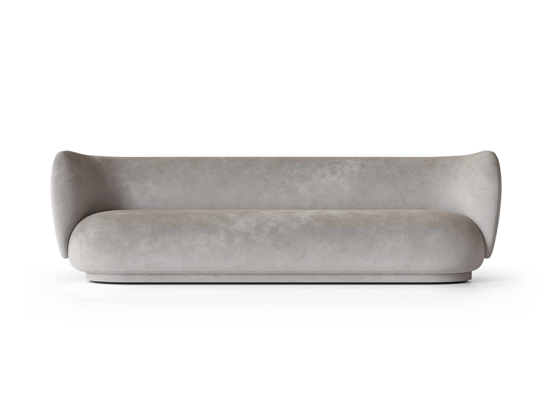 Rico Sofa 4-seater - Faded Velvet - Concrete