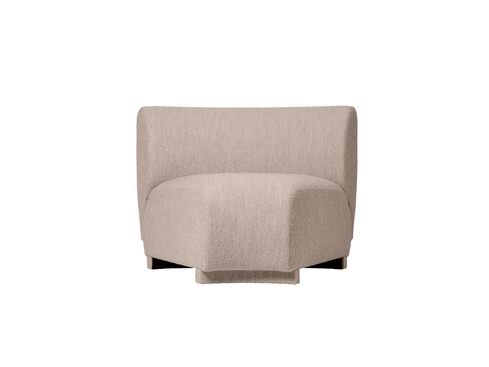Rico Sofa Corner - Narrow - Soft Bouclé - Natural
