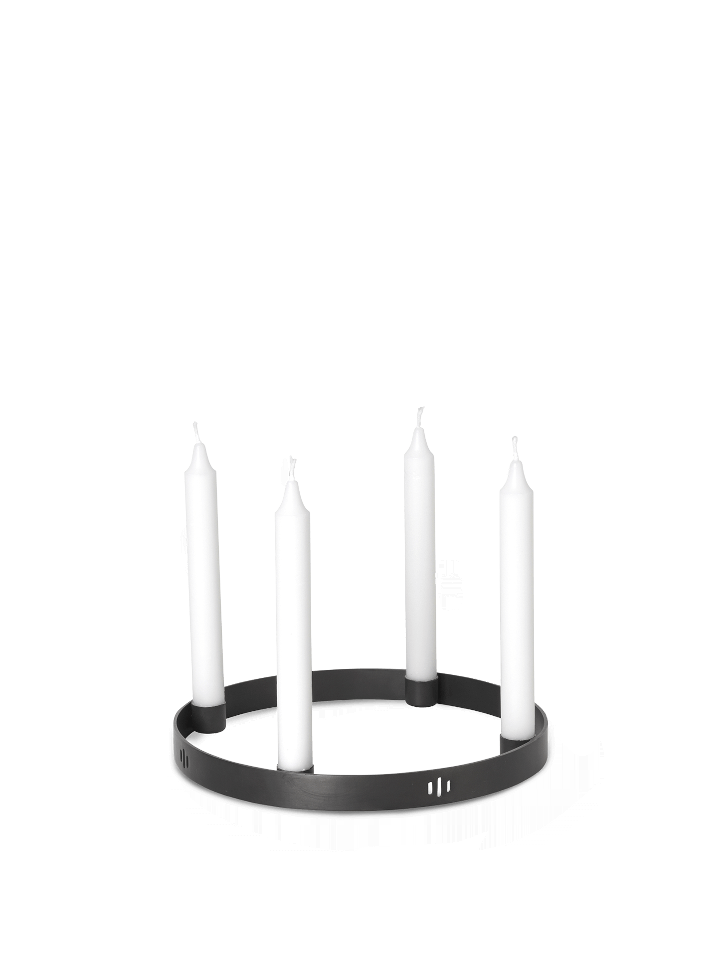 Candle Holder Circle - Small - Black Brass