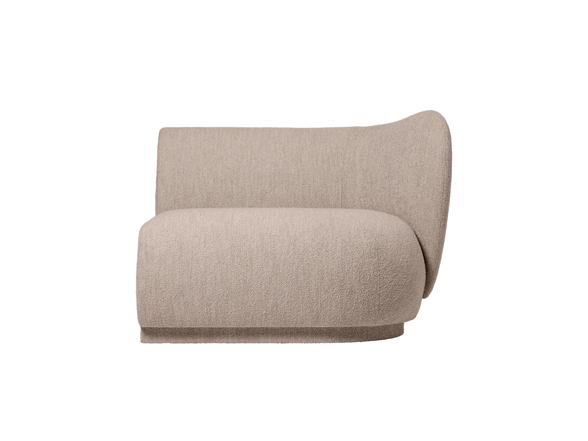 Rico Sofa Armrest Right - Soft Bouclé - Natural