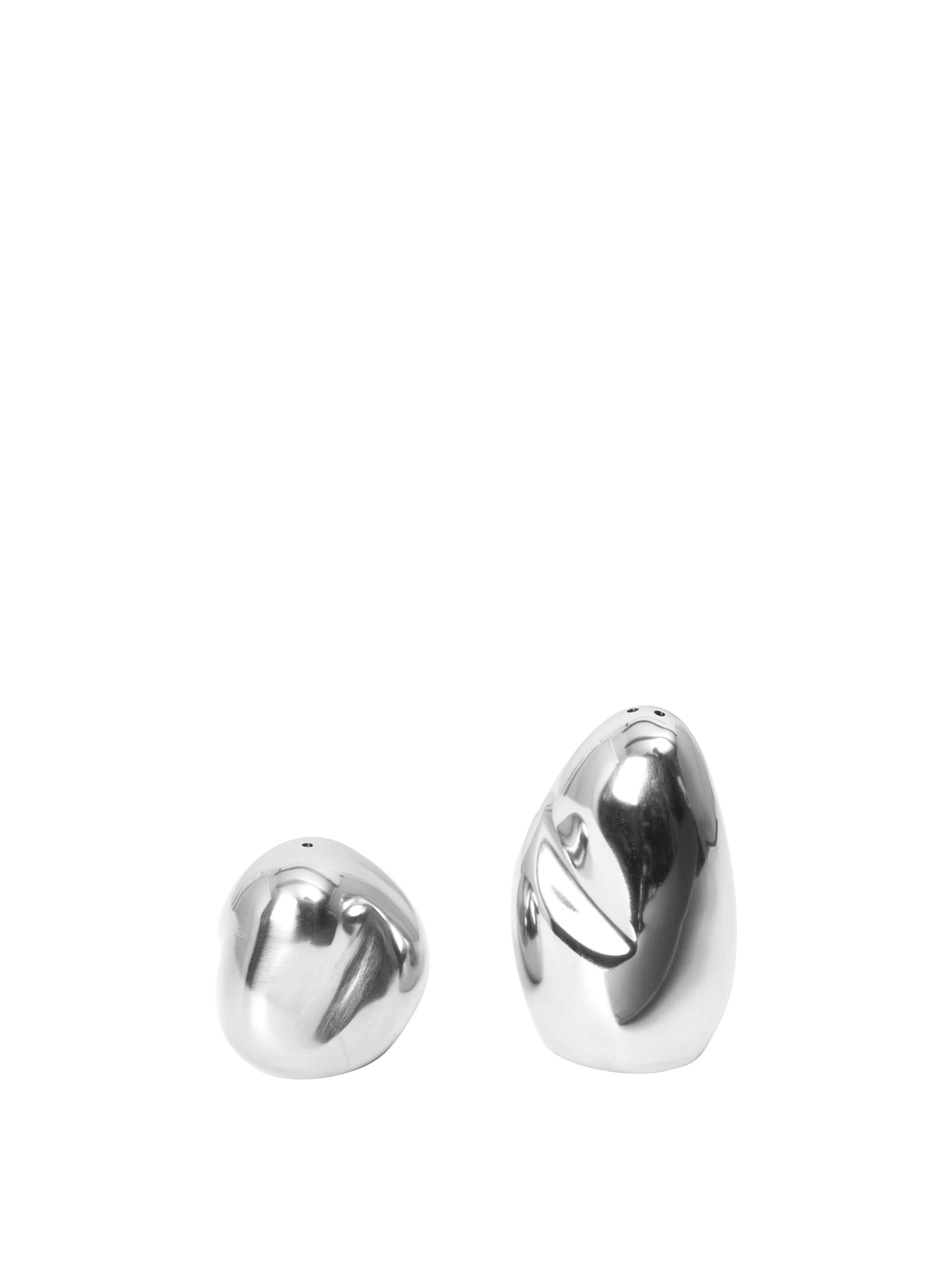 Orevo Salt and Pepper Shakers - Set of 2 - Stainless Steel