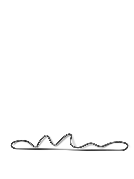 Curvature Towel Hanger | Black Brass | Matte finish | Ferm Living