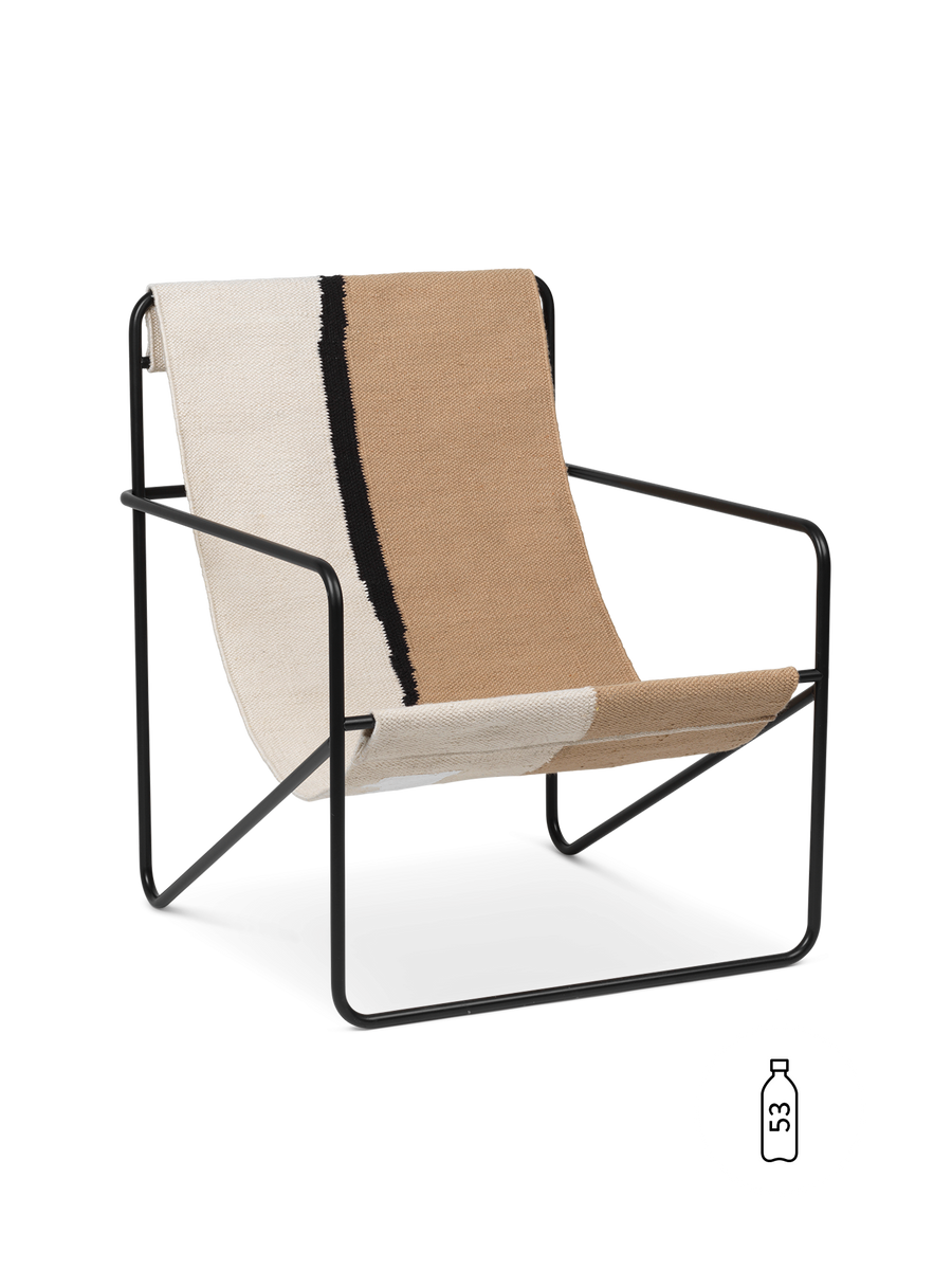 Desert Lounge Chair - Black/Soil by Ferm Living