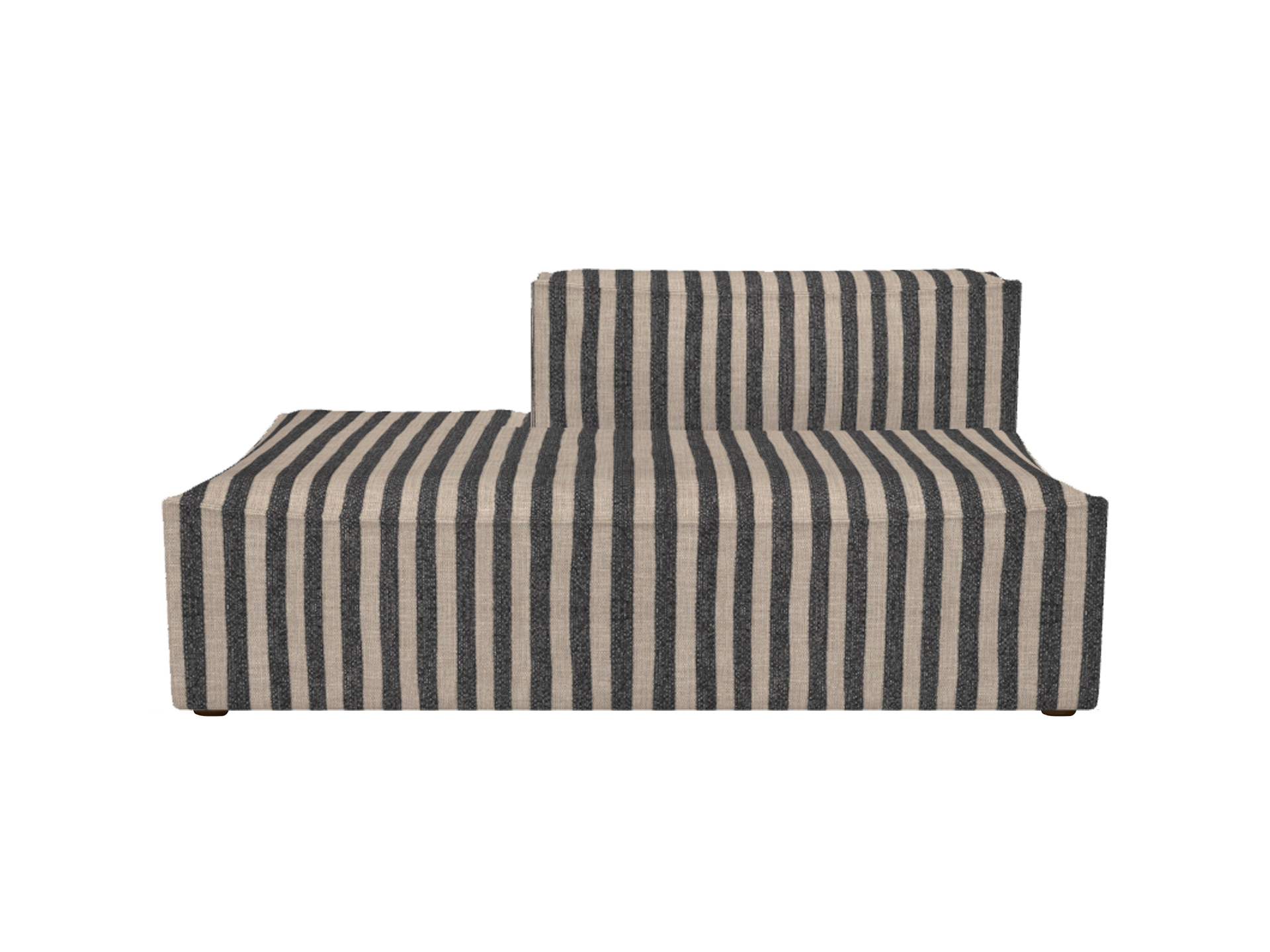 Catena Sofa Open End Left L300 - Louisiana - Sand/Black