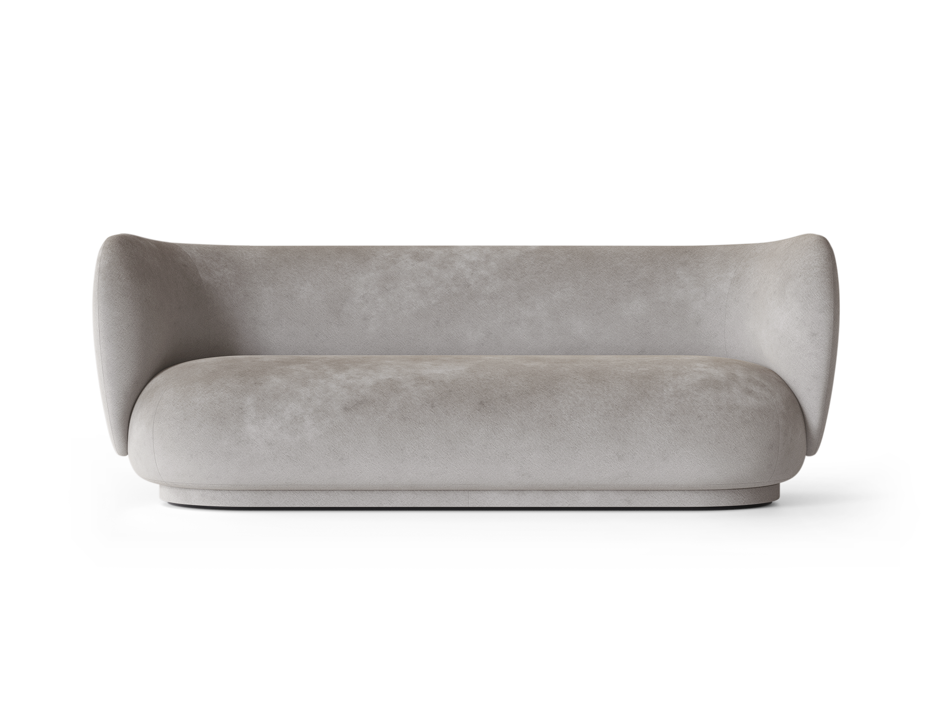 Rico Sofa 3-seater - Faded Velvet - Concrete